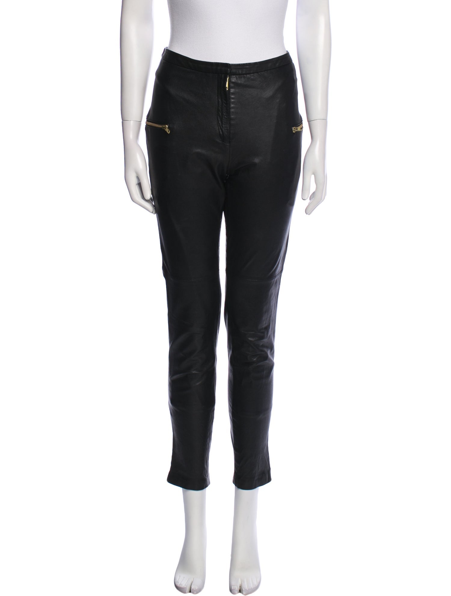 By Malene Birger Leather Straight Leg Pants