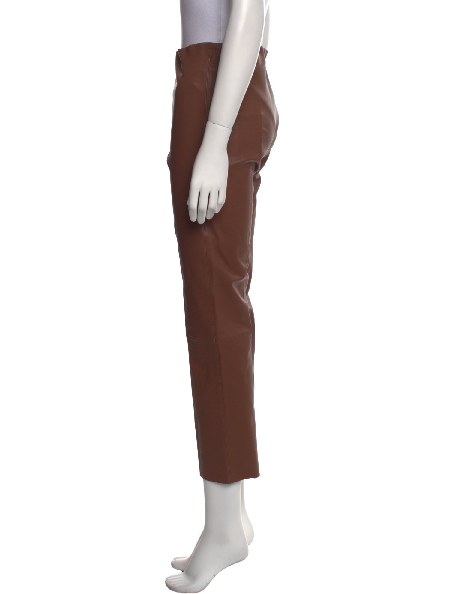 By Malene Birger Leather Straight Leg Pants