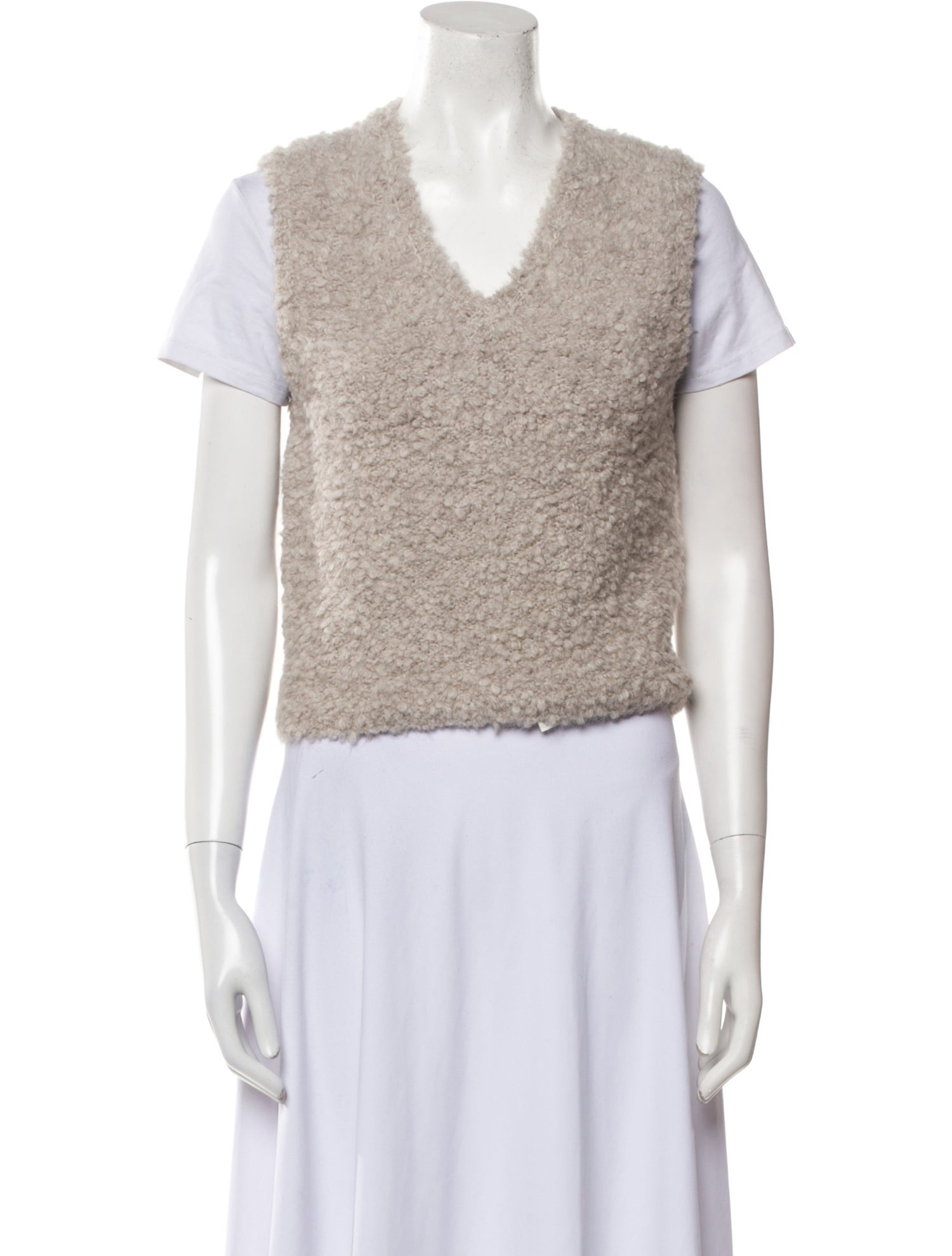 By Malene Birger Alpaca V-Neck Crop Top w/ Tags