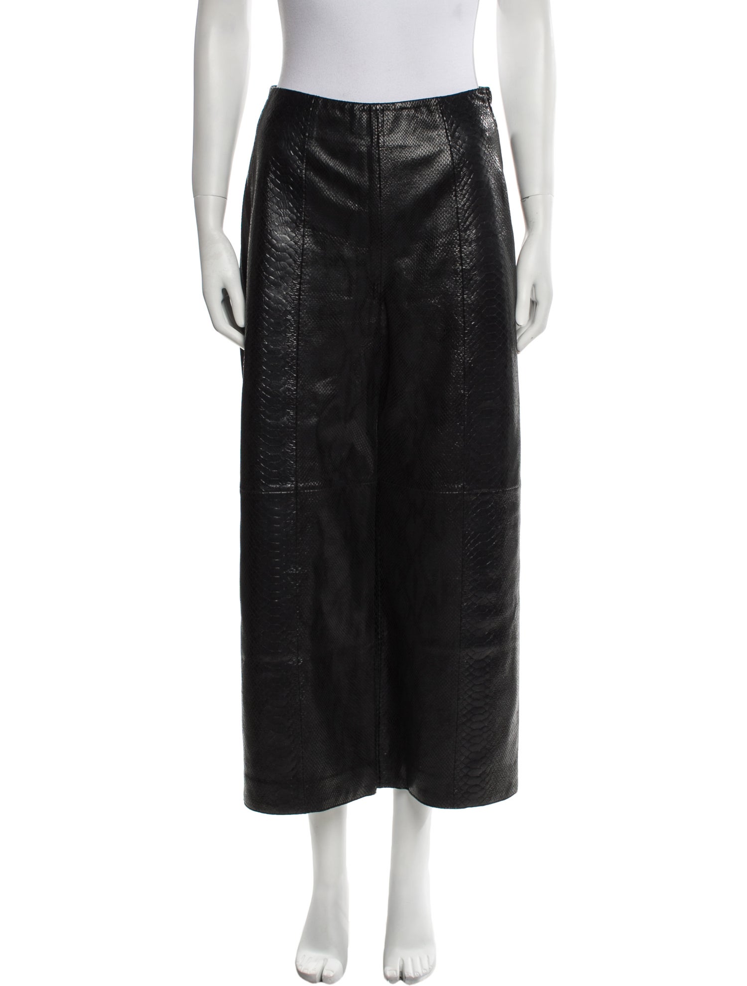 By Malene Birger Lamb Leather Wide Leg Pants