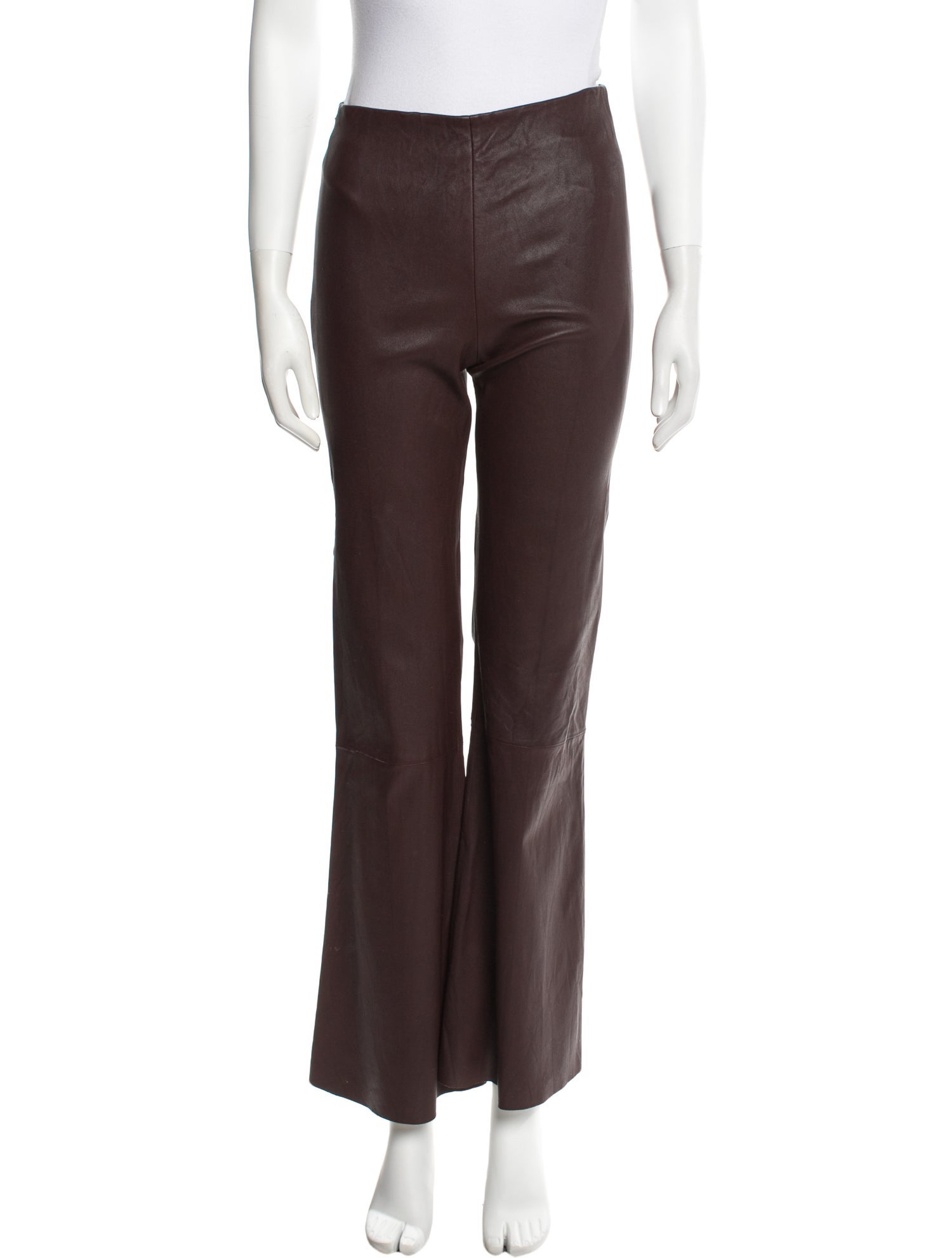 By Malene Birger Leather Wide Leg Pants