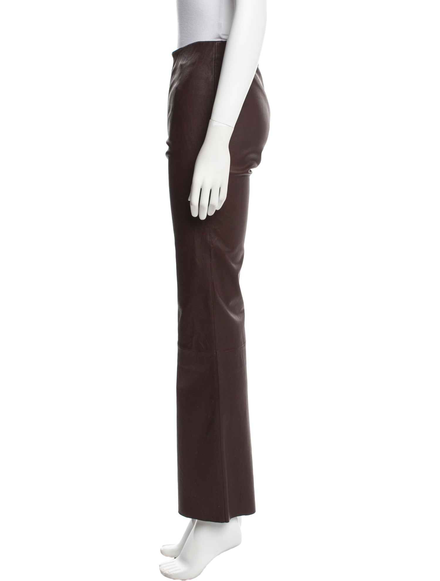 By Malene Birger Leather Wide Leg Pants