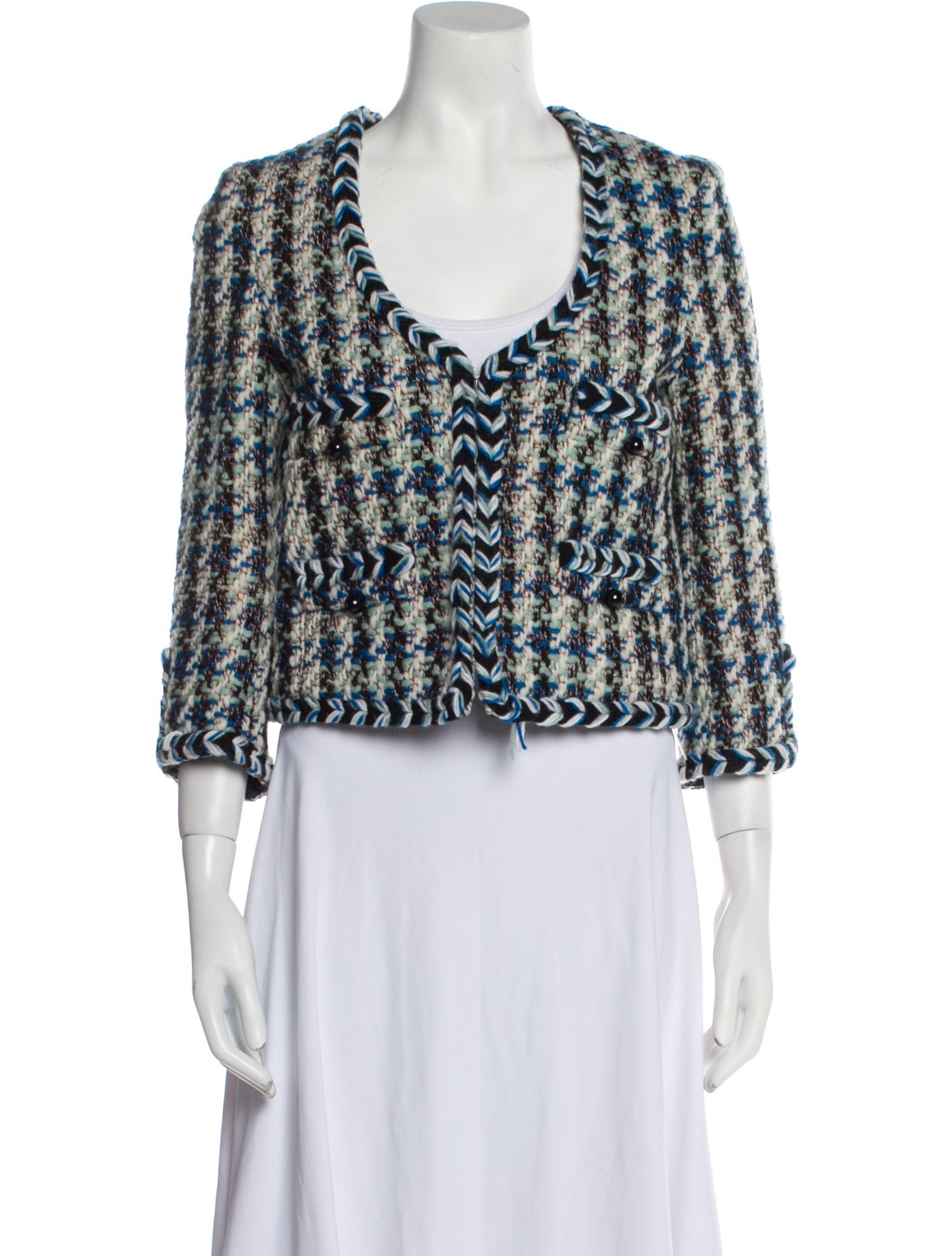 By Malene Birger Wool Tweed Pattern Jacket