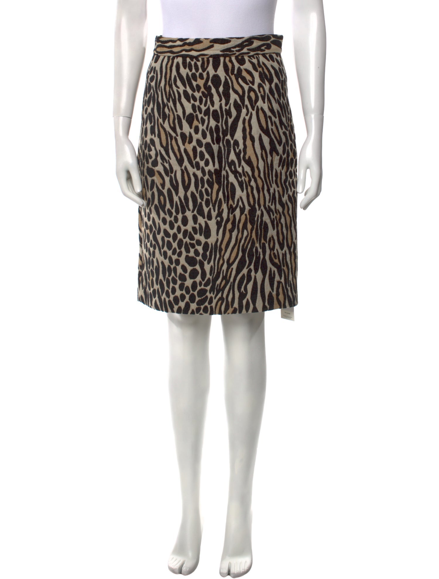 By Malene Birger Animal Print Knee-Length Skirt