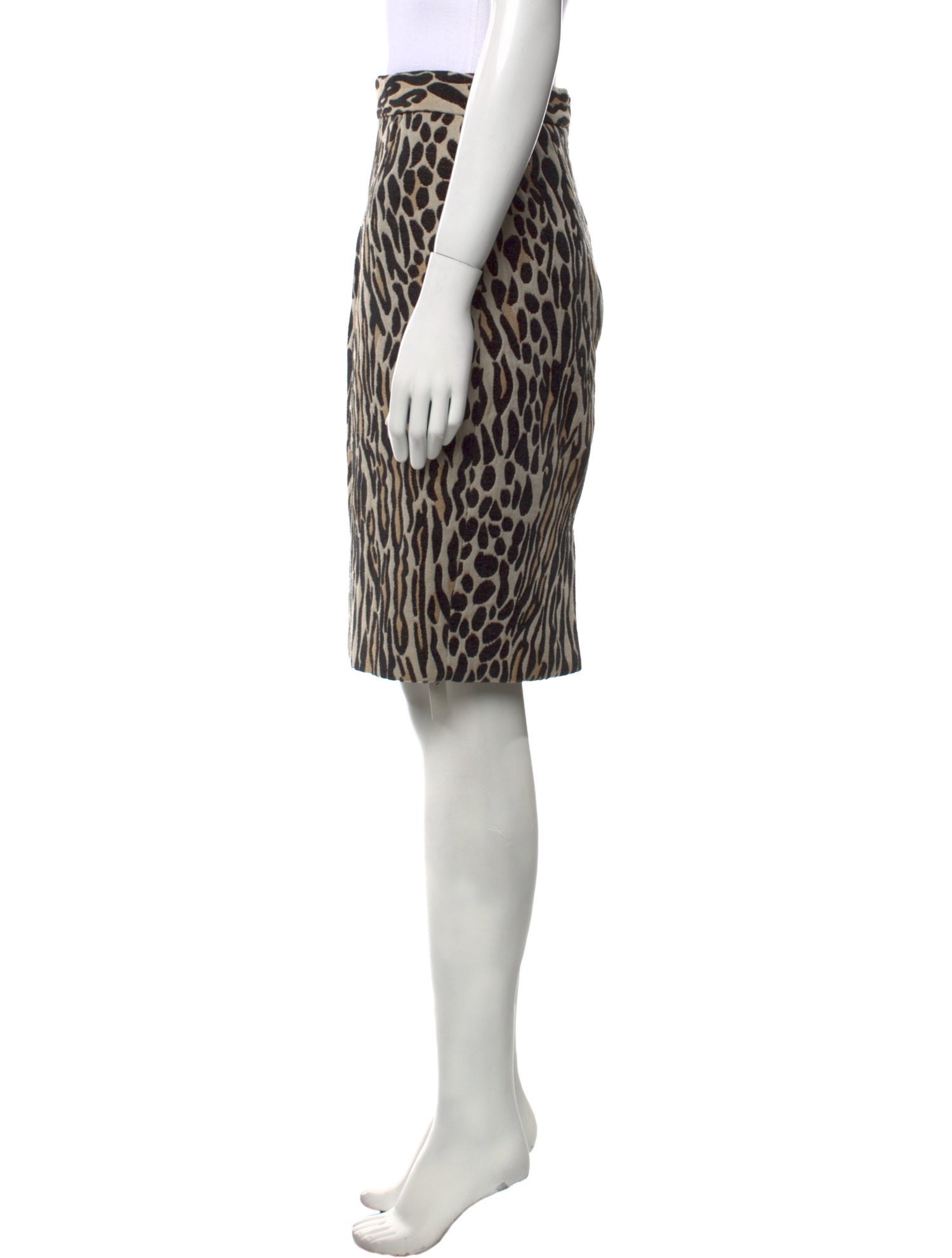 By Malene Birger Animal Print Knee-Length Skirt