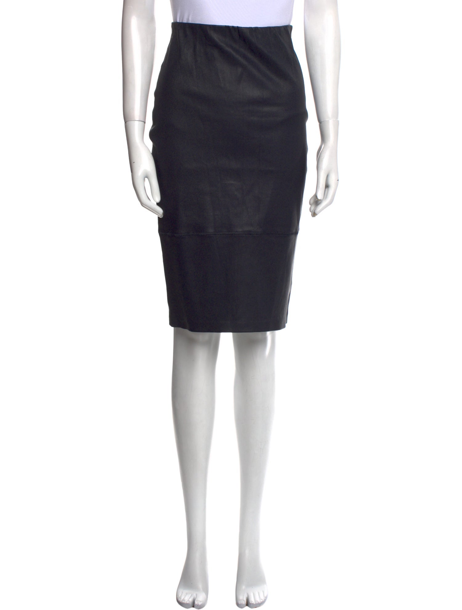 By Malene Birger Leather Knee-Length Skirt