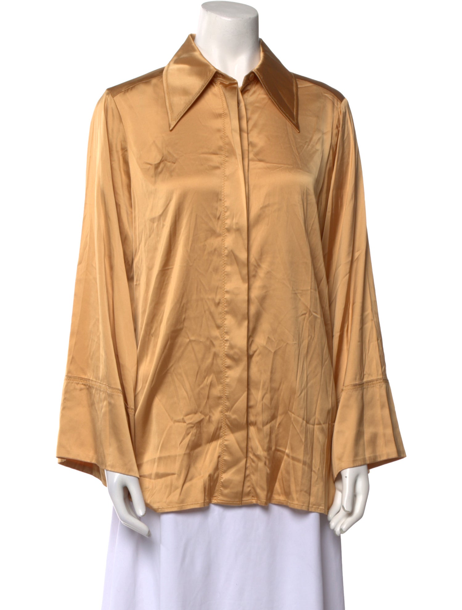 By Malene Birger Long Sleeve Button-Up Top