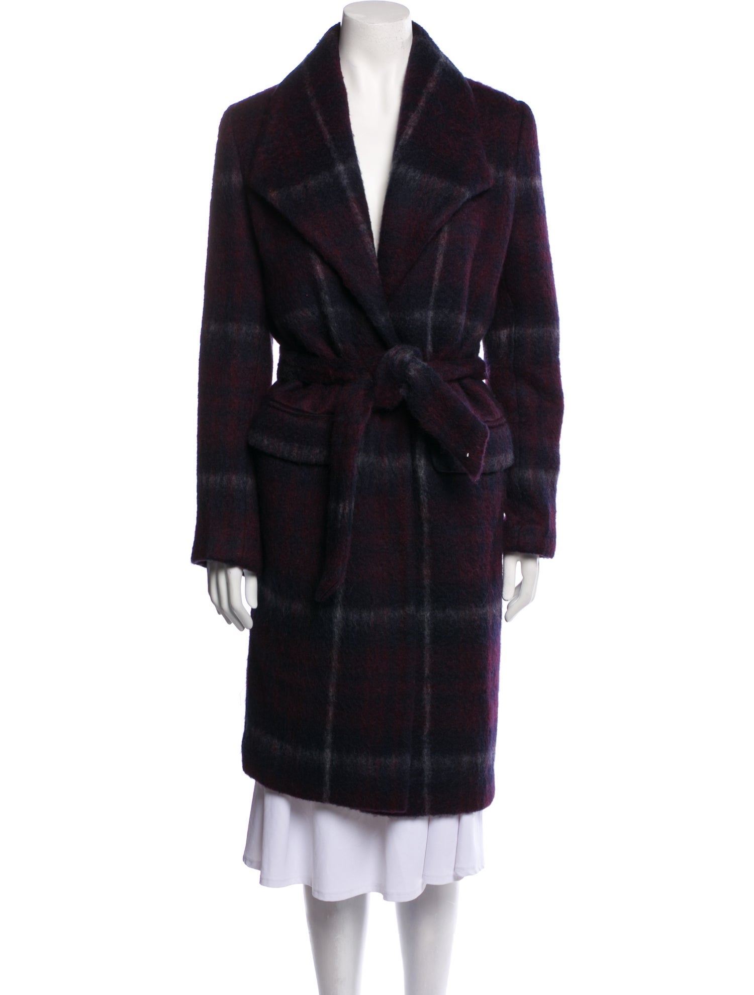 By Malene Birger Plaid Print Coat