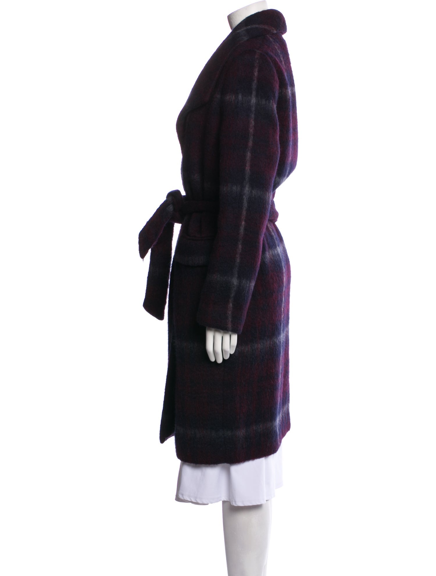 By Malene Birger Plaid Print Coat