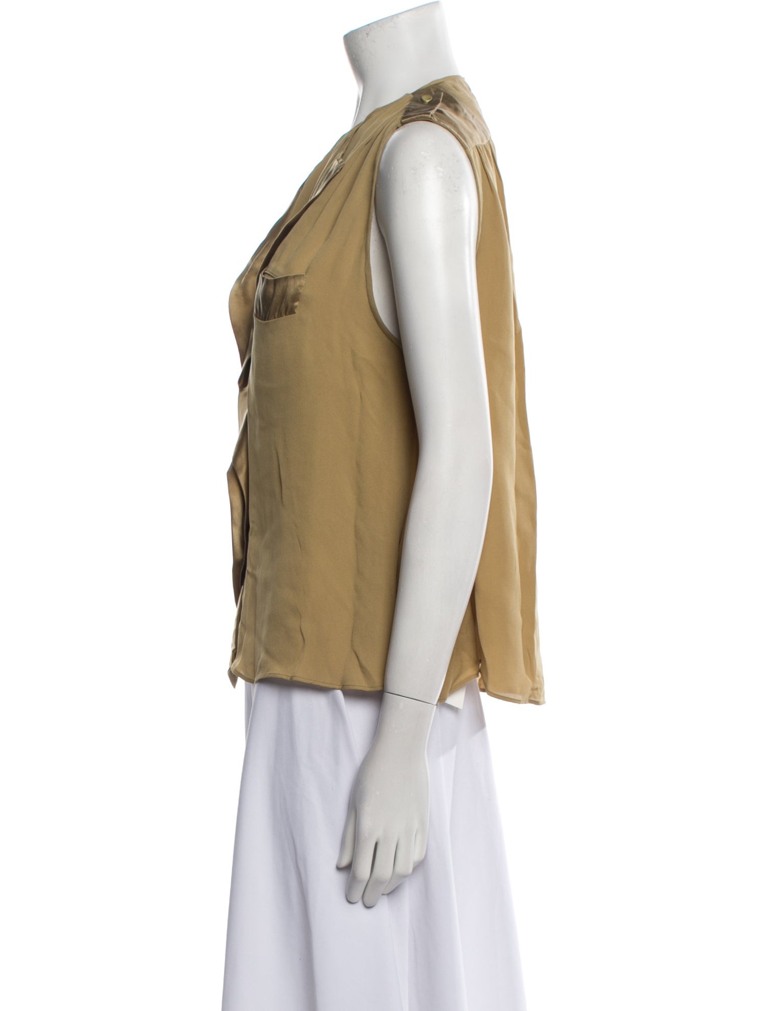 By Malene Birger Silk V-Neck Blouse