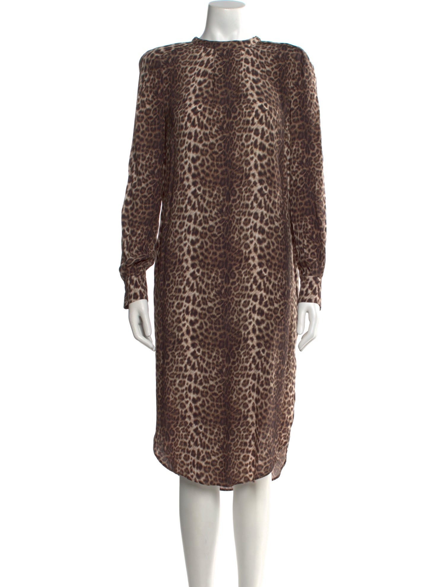By Malene Birger Animal Print Midi Length Dress