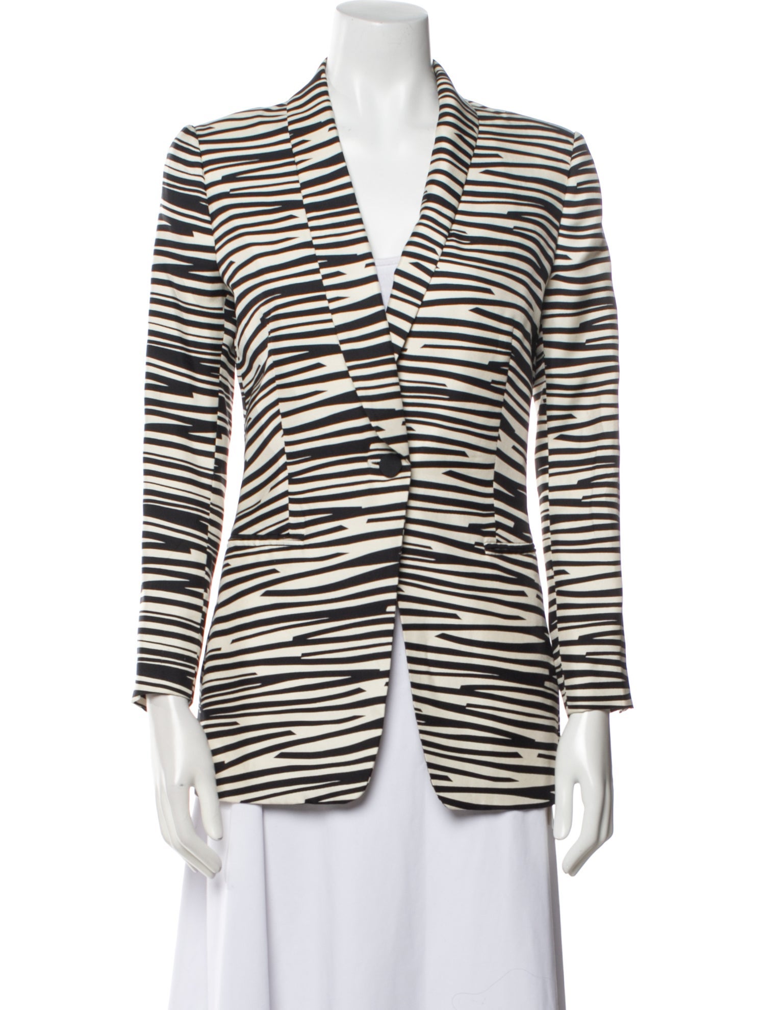 By Malene Birger Silk Striped Blazer