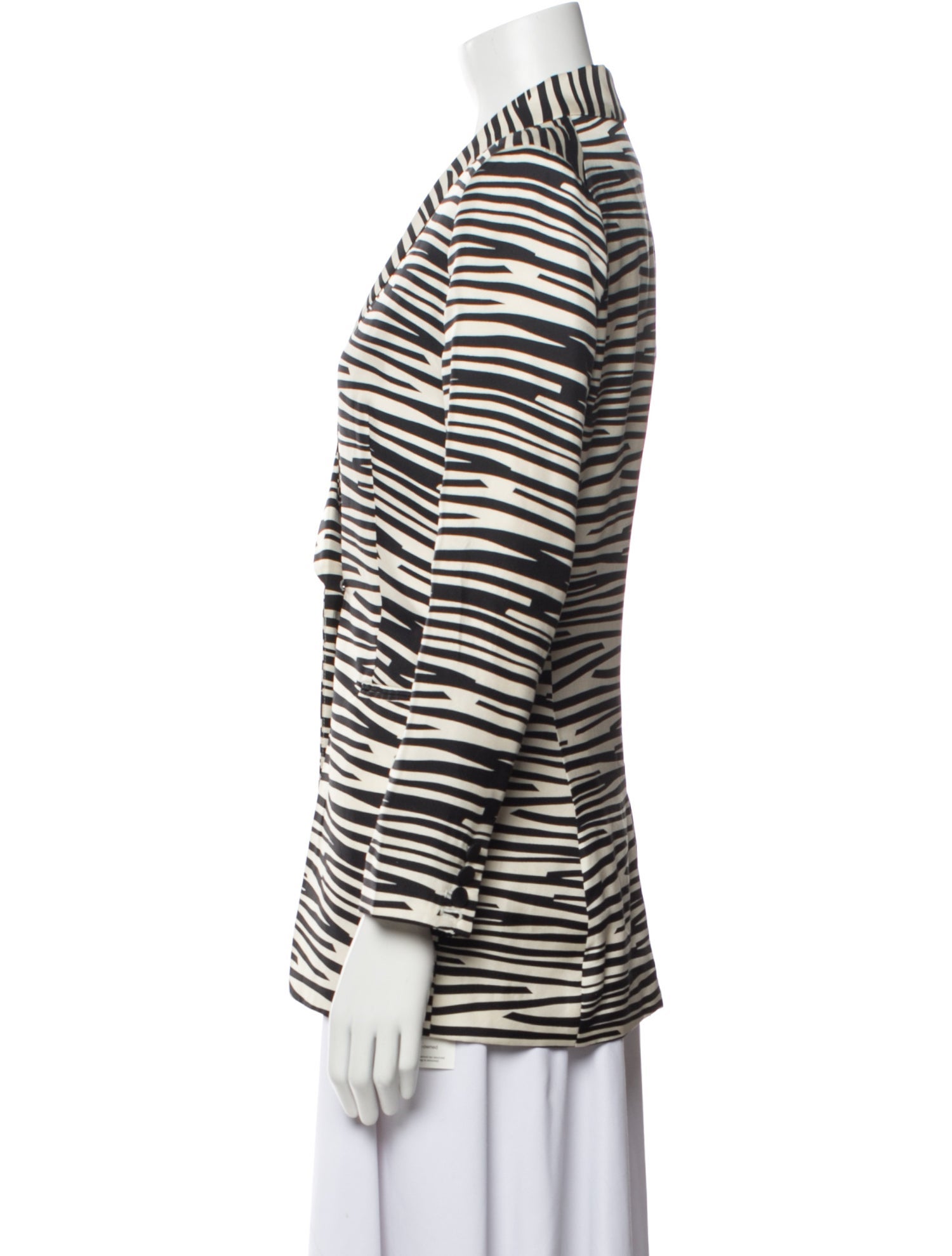By Malene Birger Silk Striped Blazer