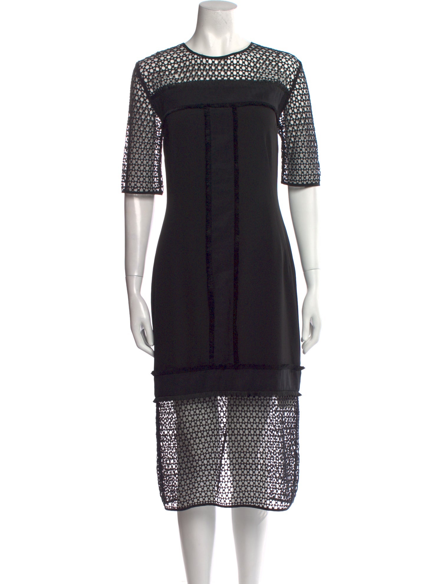 By Malene Birger Lace Pattern Midi Length Dress