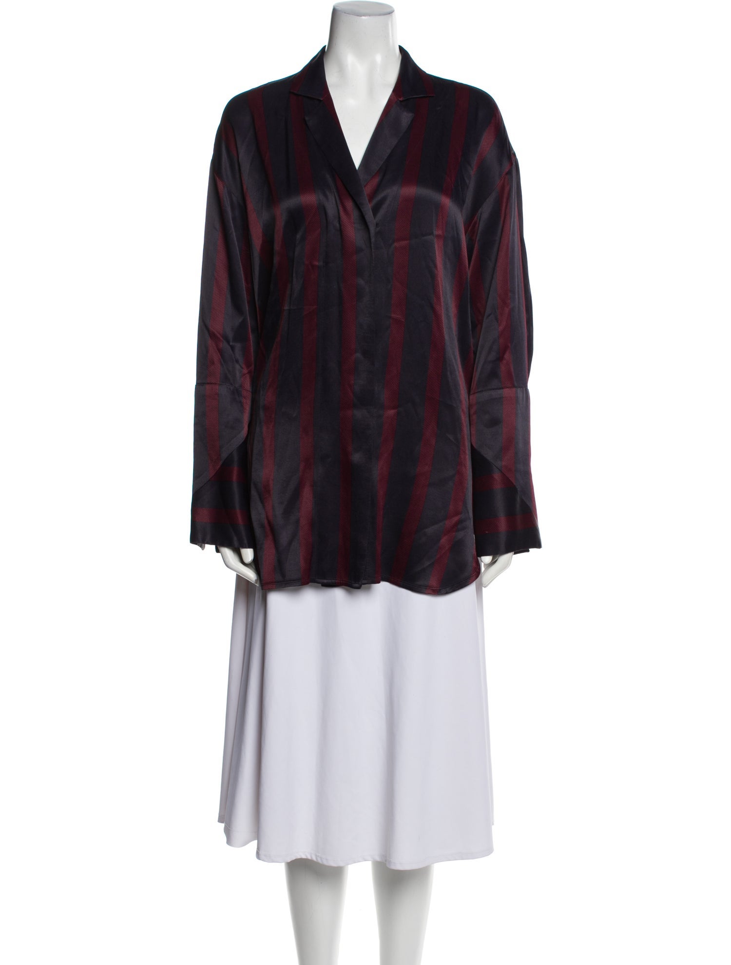 By Malene Birger Wool Striped Tunic