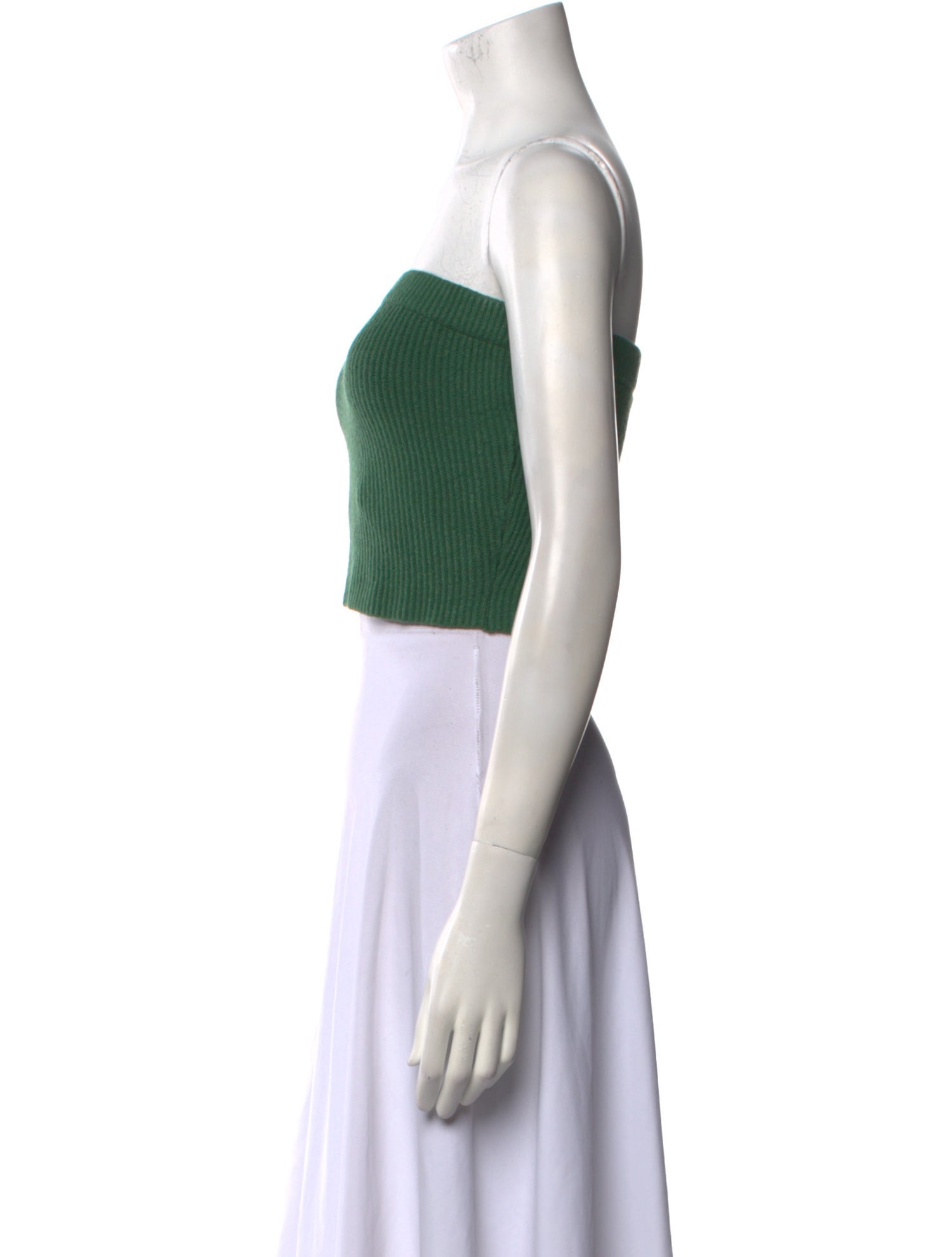 By Malene Birger Strapless Crop Top