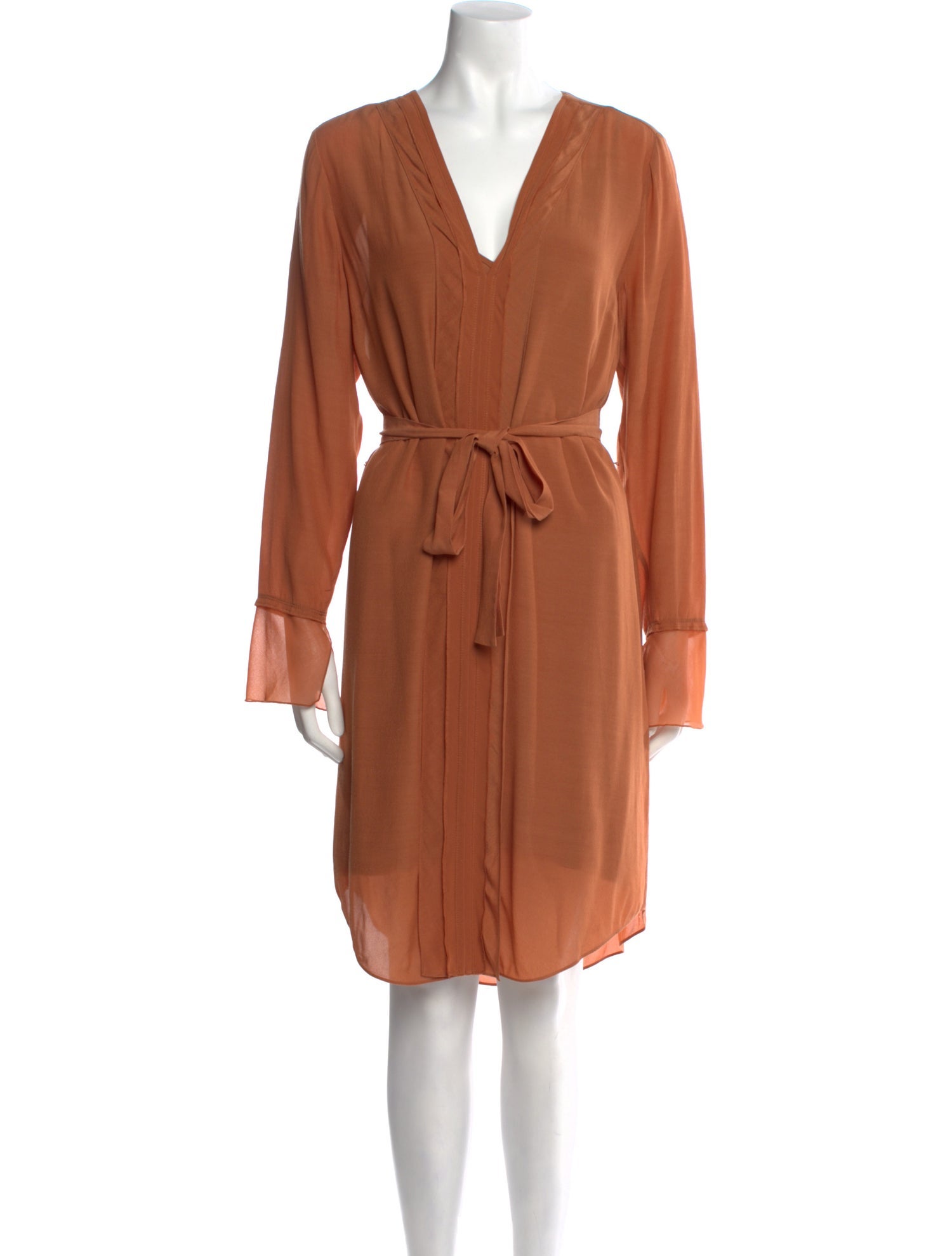 By Malene Birger V-Neck Knee-Length Dress