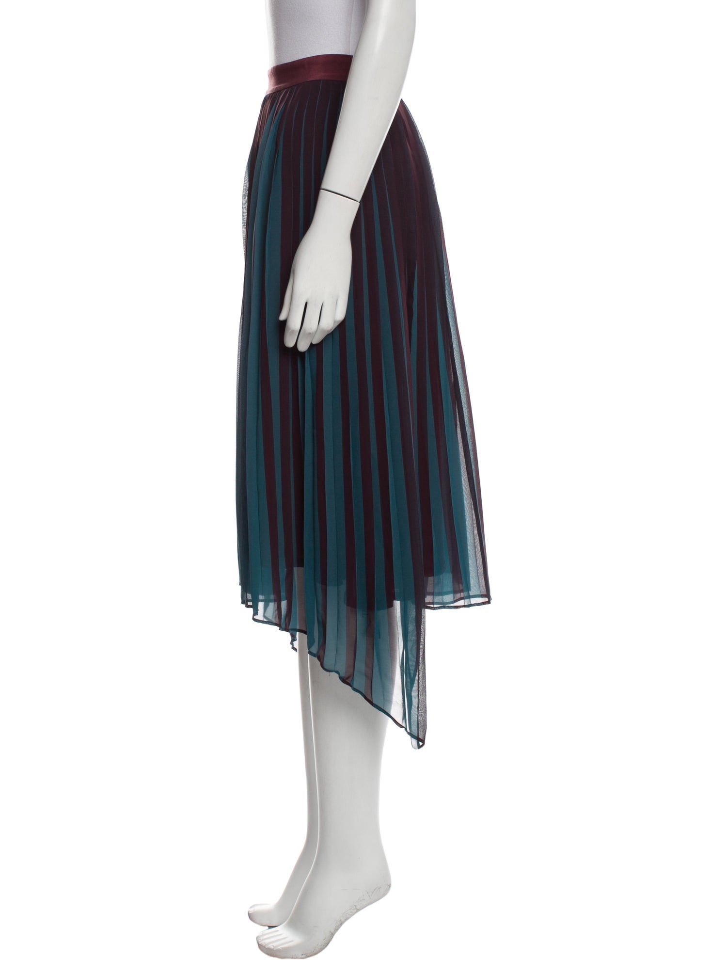 By Malene Birger Striped Midi Length Skirt