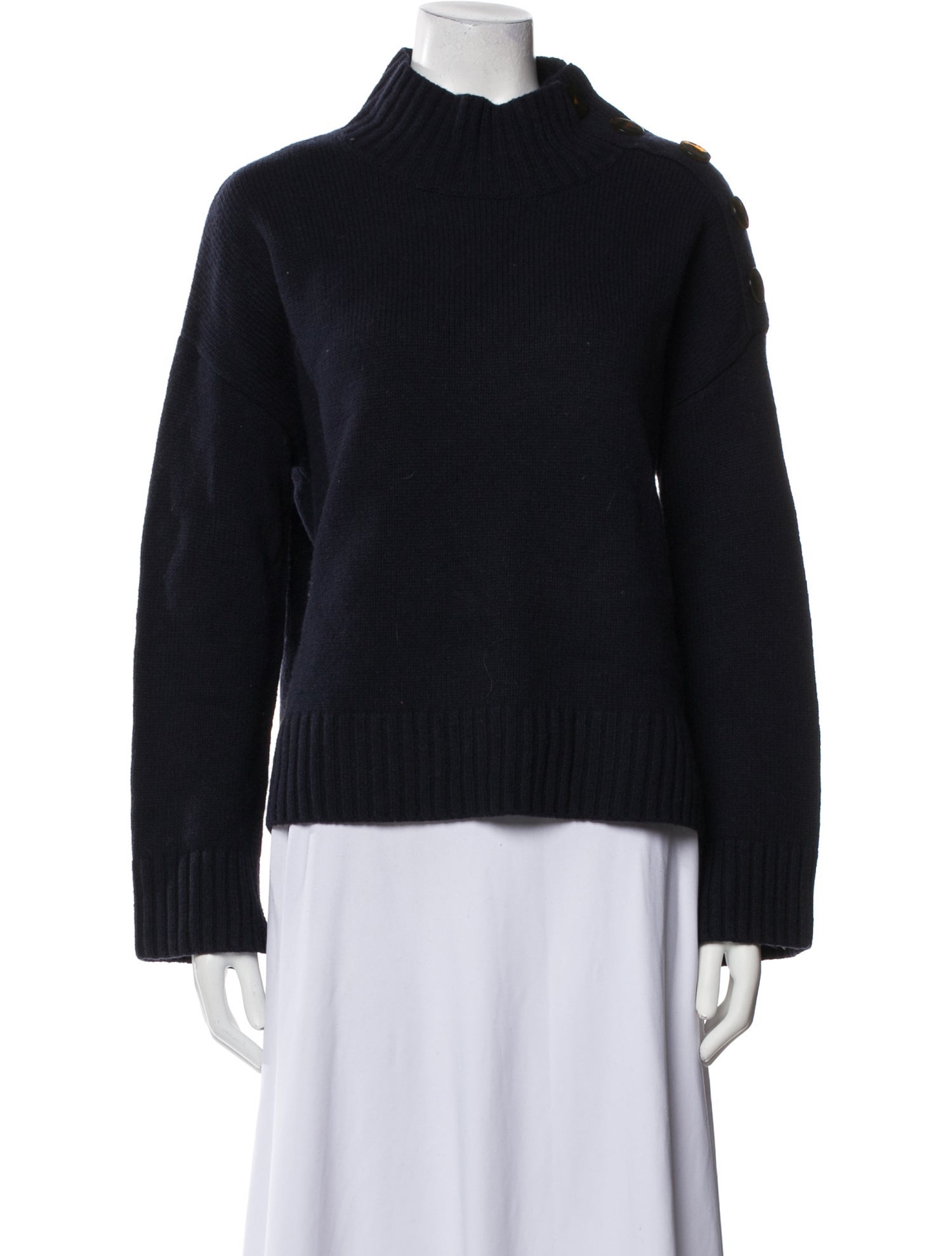 By Malene Birger Wool Mock Neck Sweater