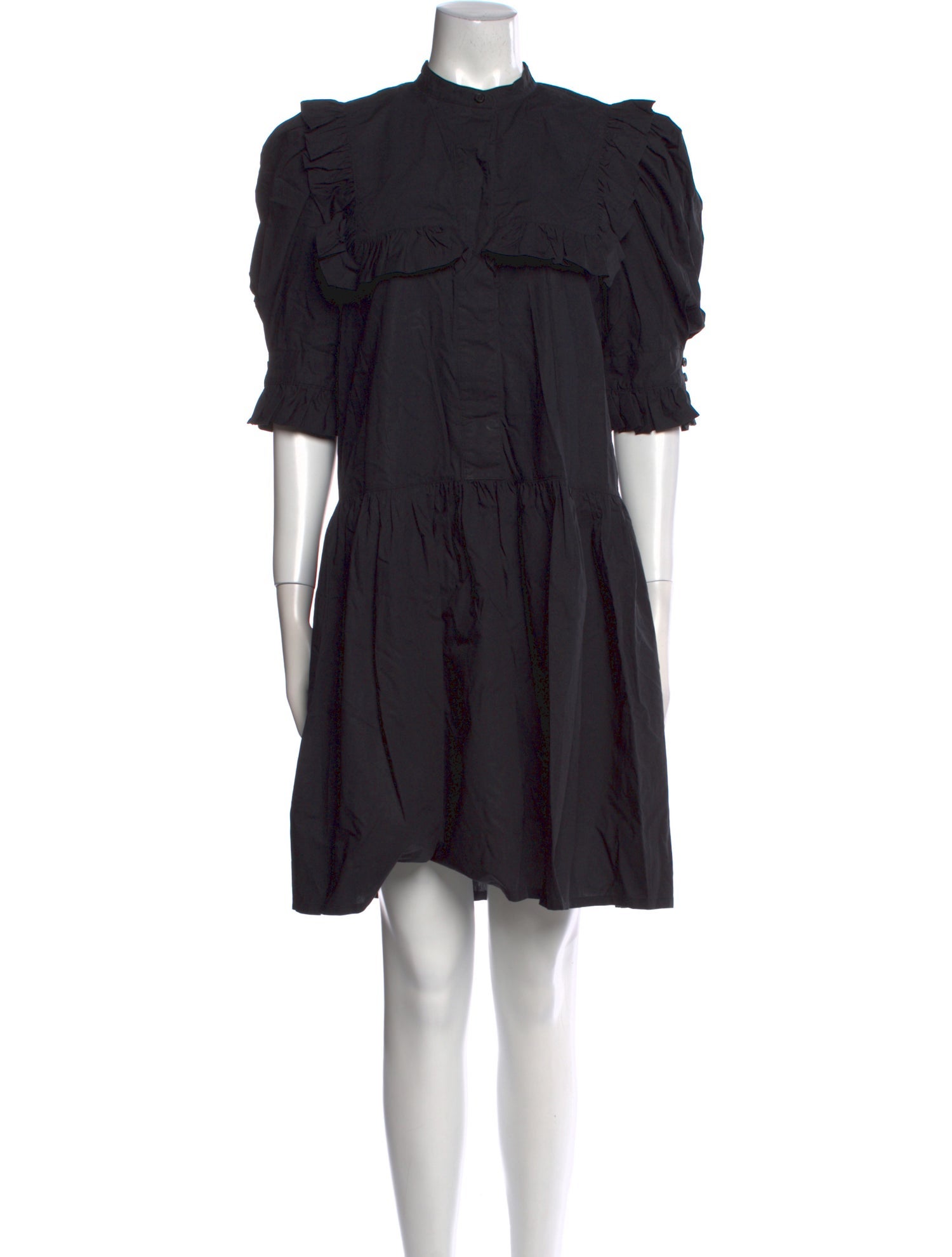 By Malene Birger Mock Neck Knee-Length Dress