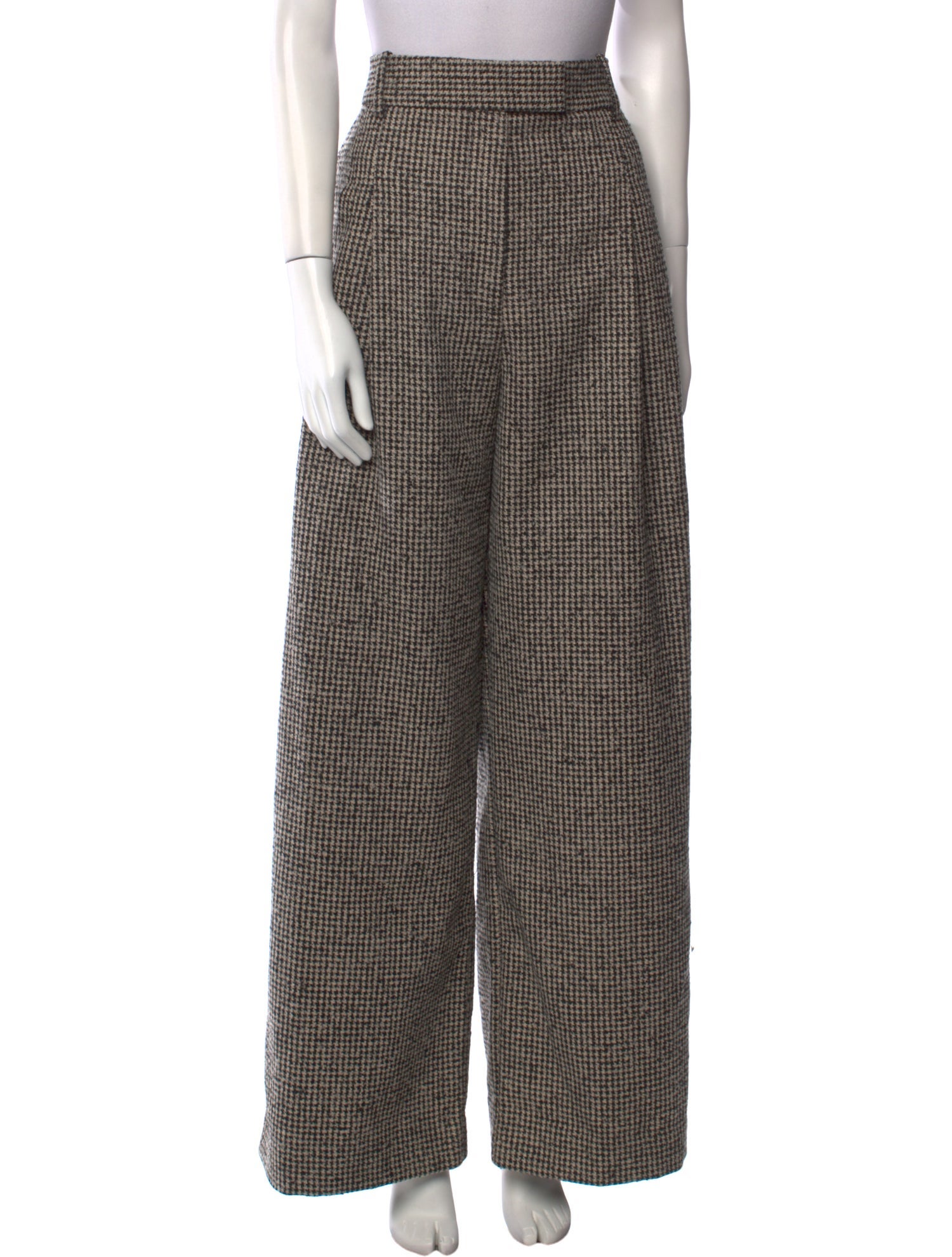 By Malene Birger Houndstooth Print Wide Leg Pants w/ Tags