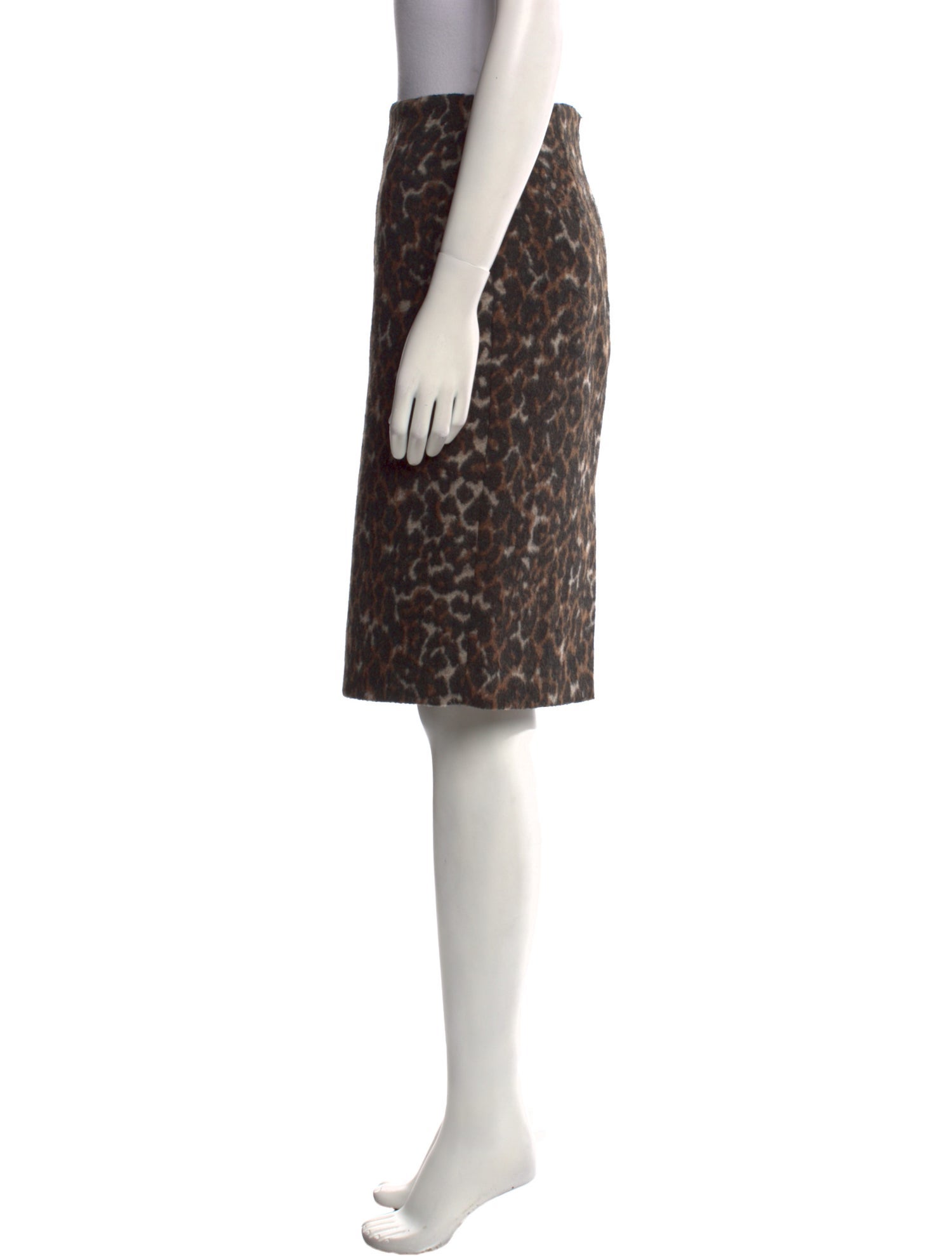 By Malene Birger Animal Print Knee-Length Skirt