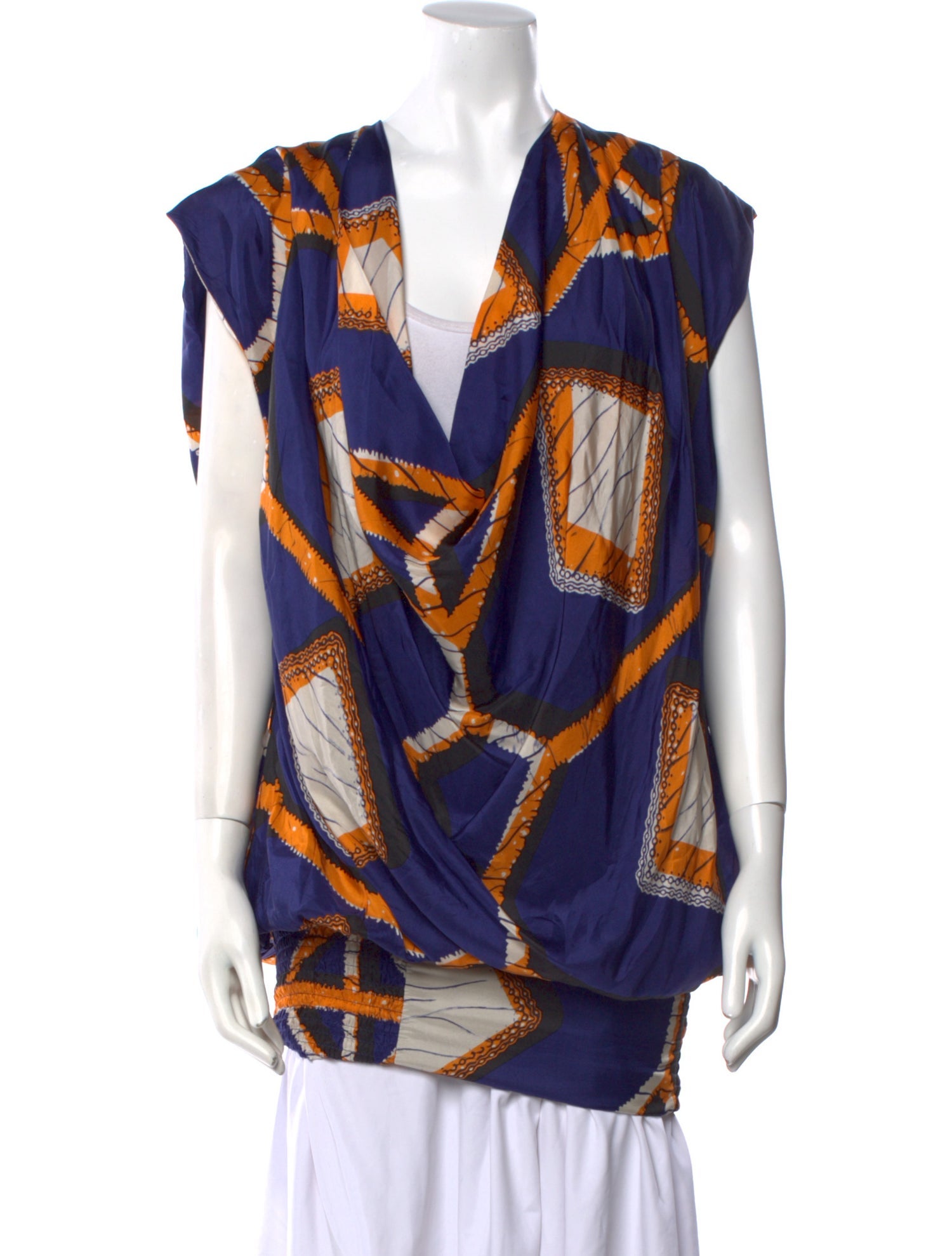 By Malene Birger Printed V-Neck Tunic