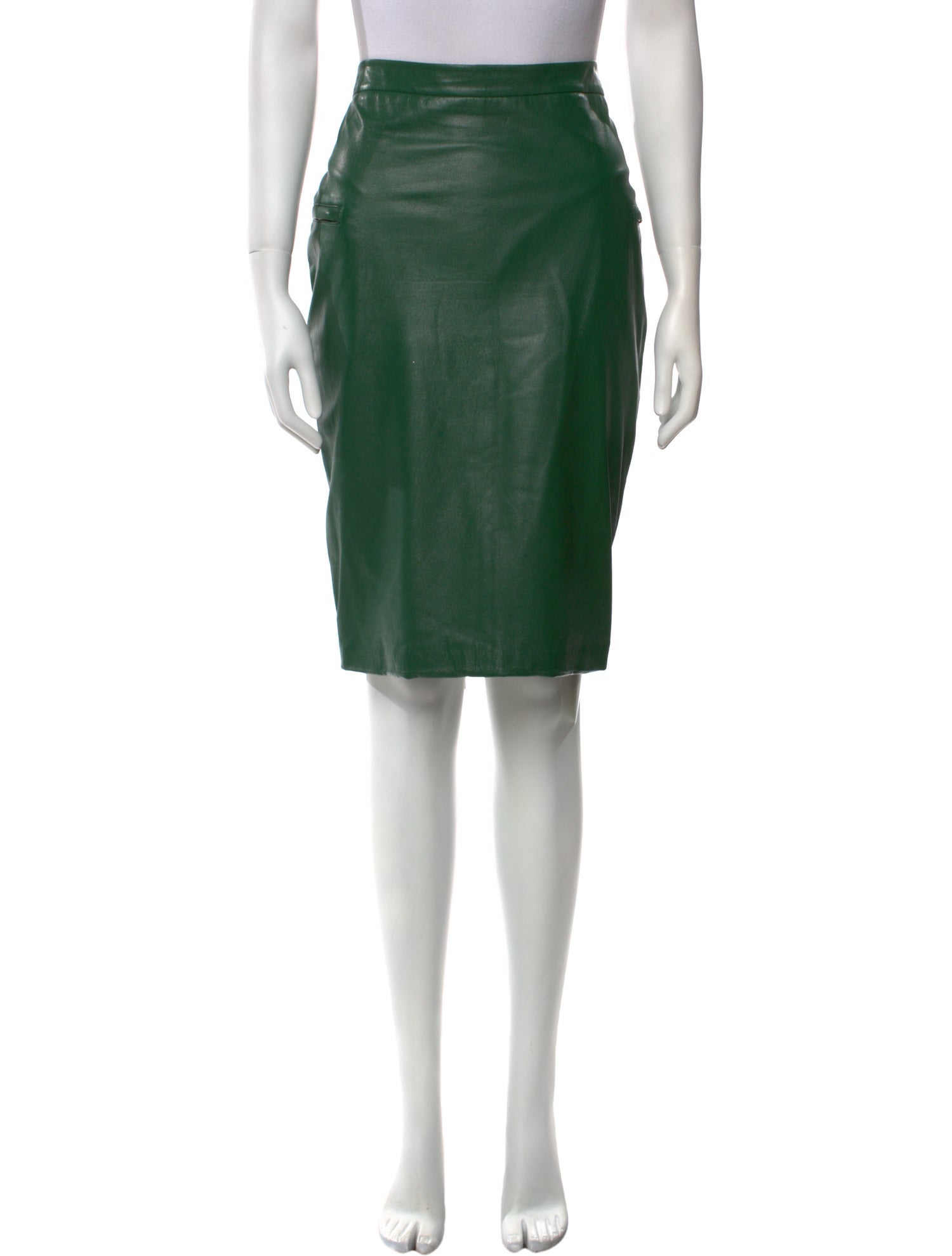 By Malene Birger Leather Knee-Length Skirt