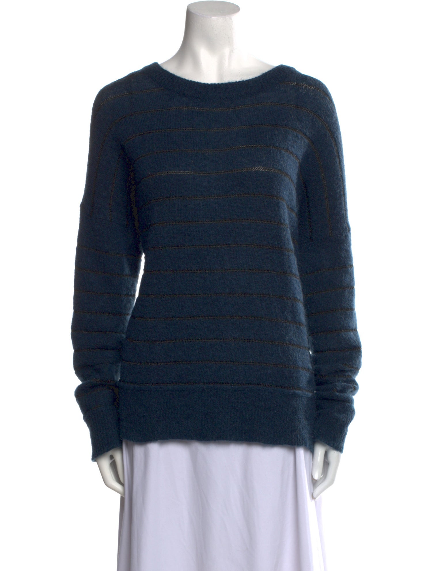 By Malene Birger Striped Scoop Neck Sweater