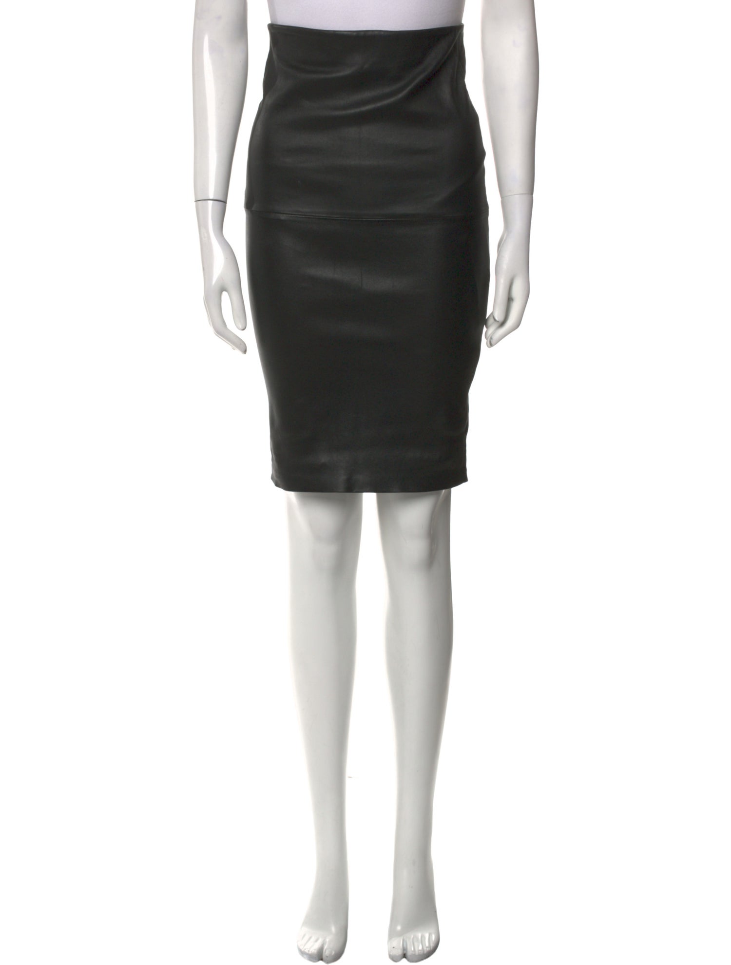 By Malene Birger Leather Knee-Length Skirt