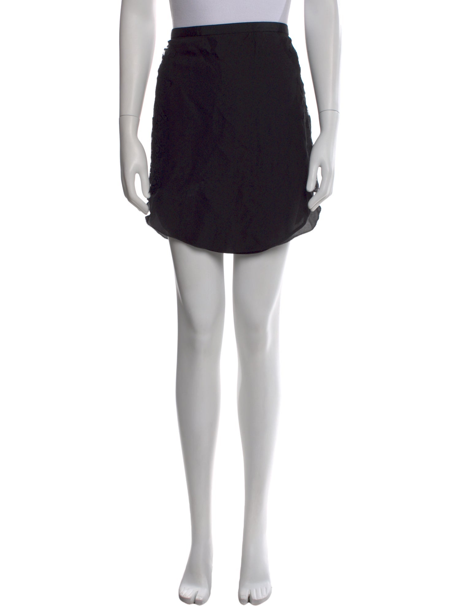 By Malene Birger Lace Trim Embellishment Mini Skirt
