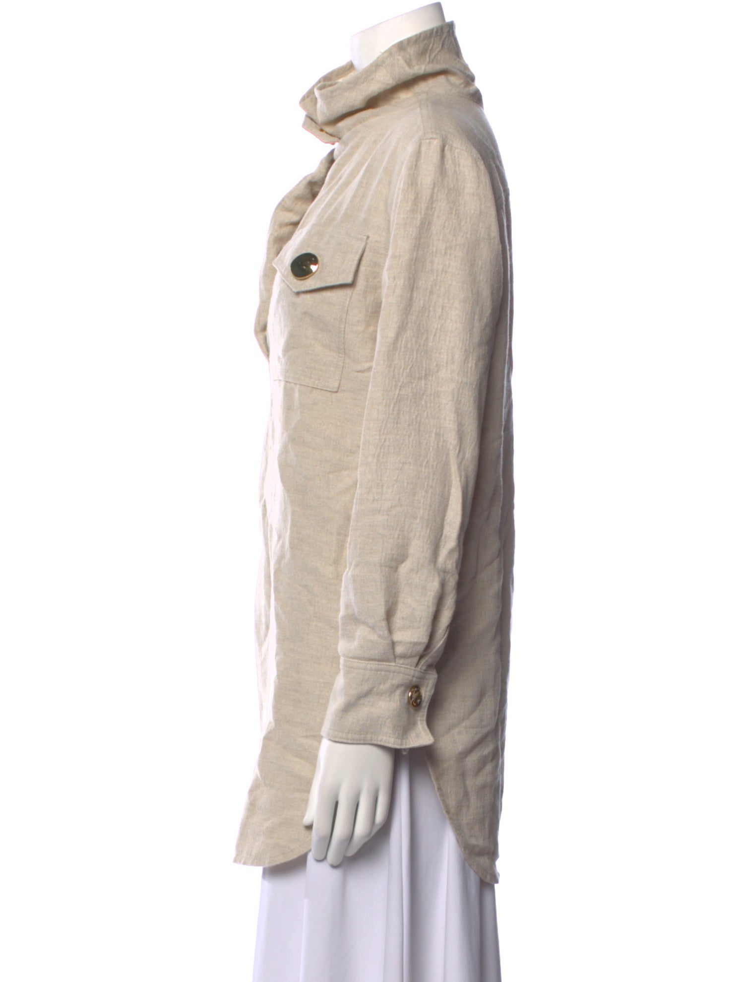 By Malene Birger Cowl Neck Long Sleeve Tunic