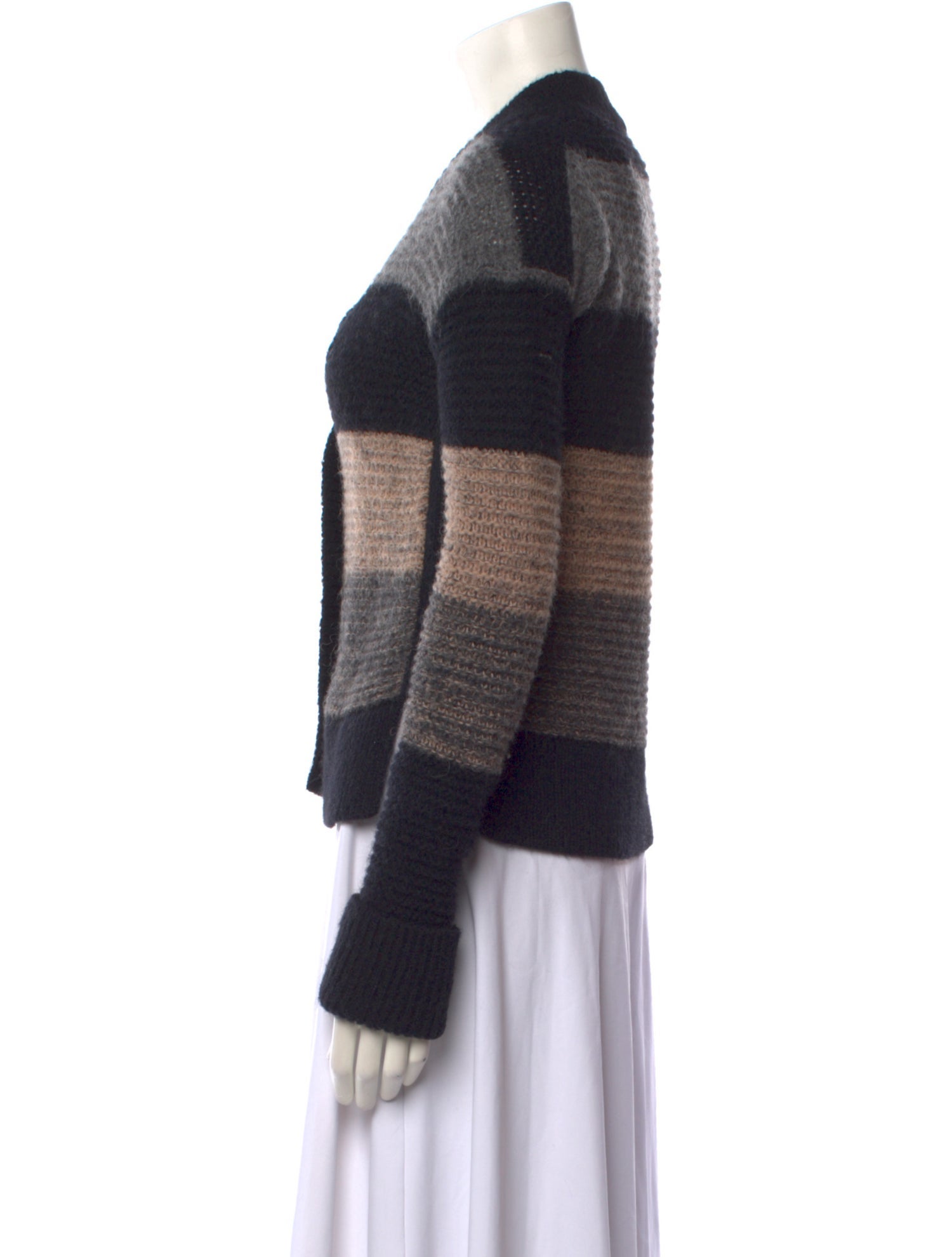 By Malene Birger Striped V-Neck Sweater