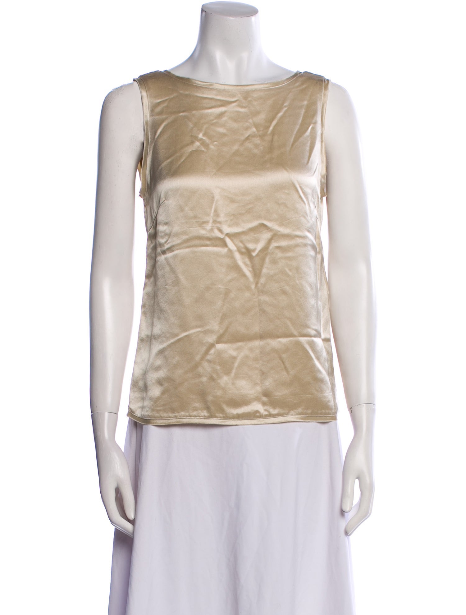 By Malene Birger Bateau Neckline Sleeveless Top