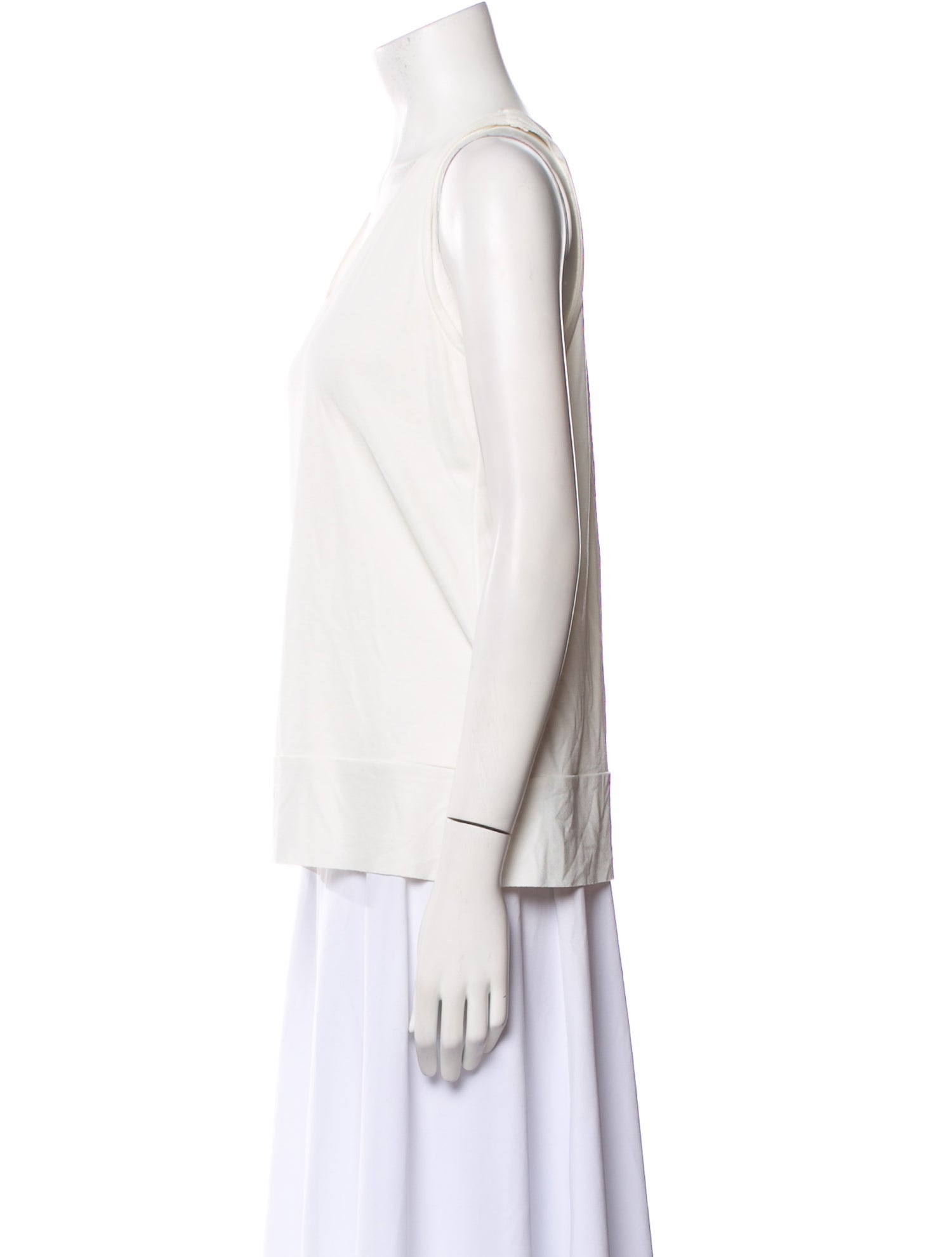 By Malene Birger Scoop Neck Sleeveless Top
