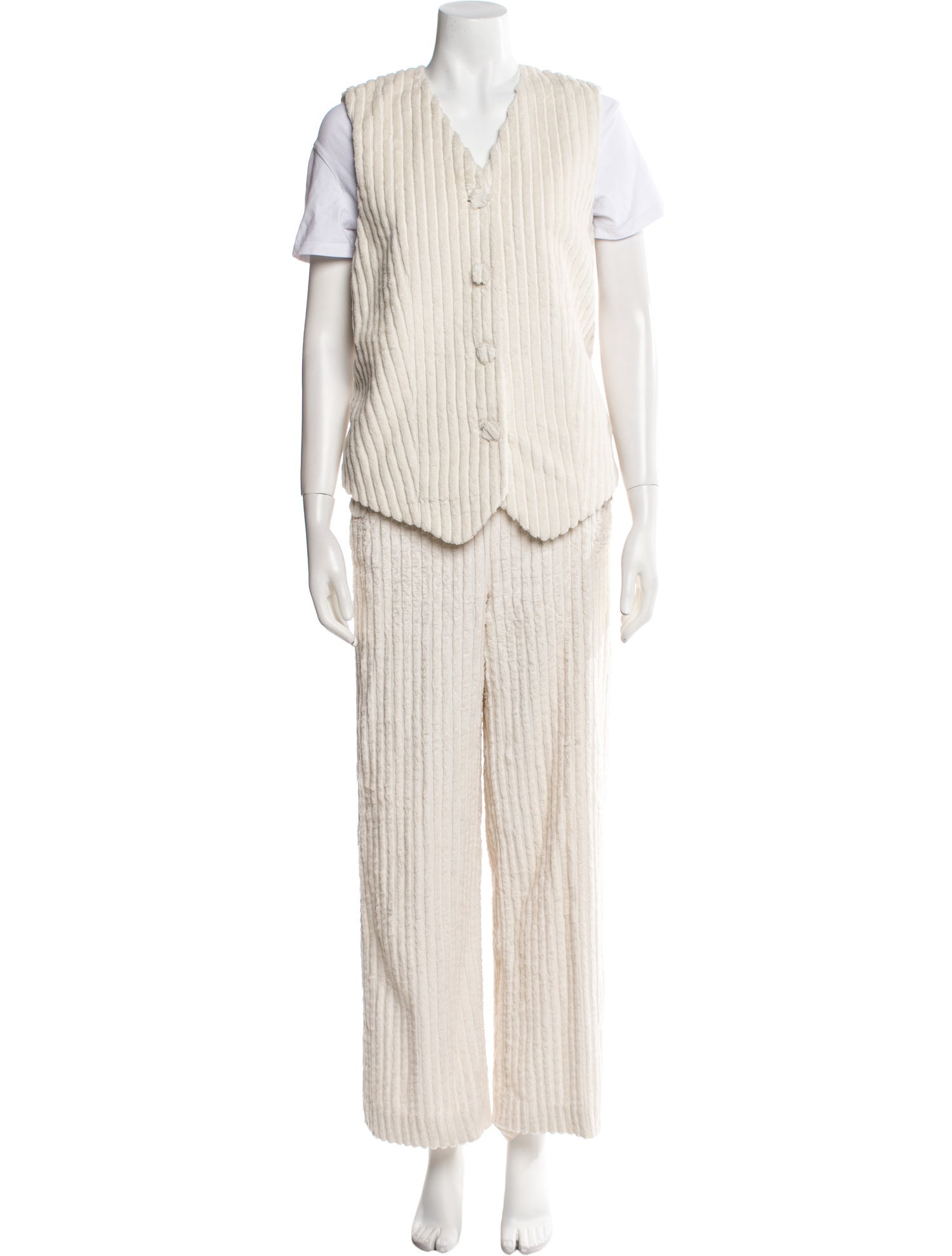 By Malene Birger Ruffle Embellishment Pantsuit