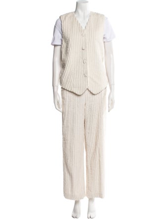 By Malene Birger Ruffle Embellishment Pantsuit