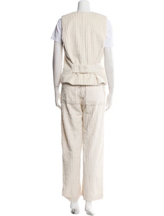 By Malene Birger Ruffle Embellishment Pantsuit