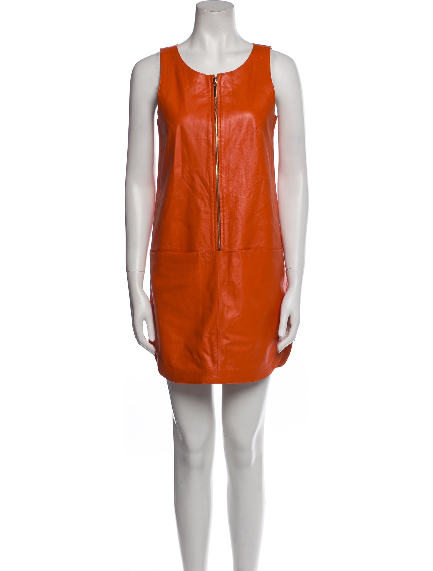 By Malene Birger Leather Mini Dress