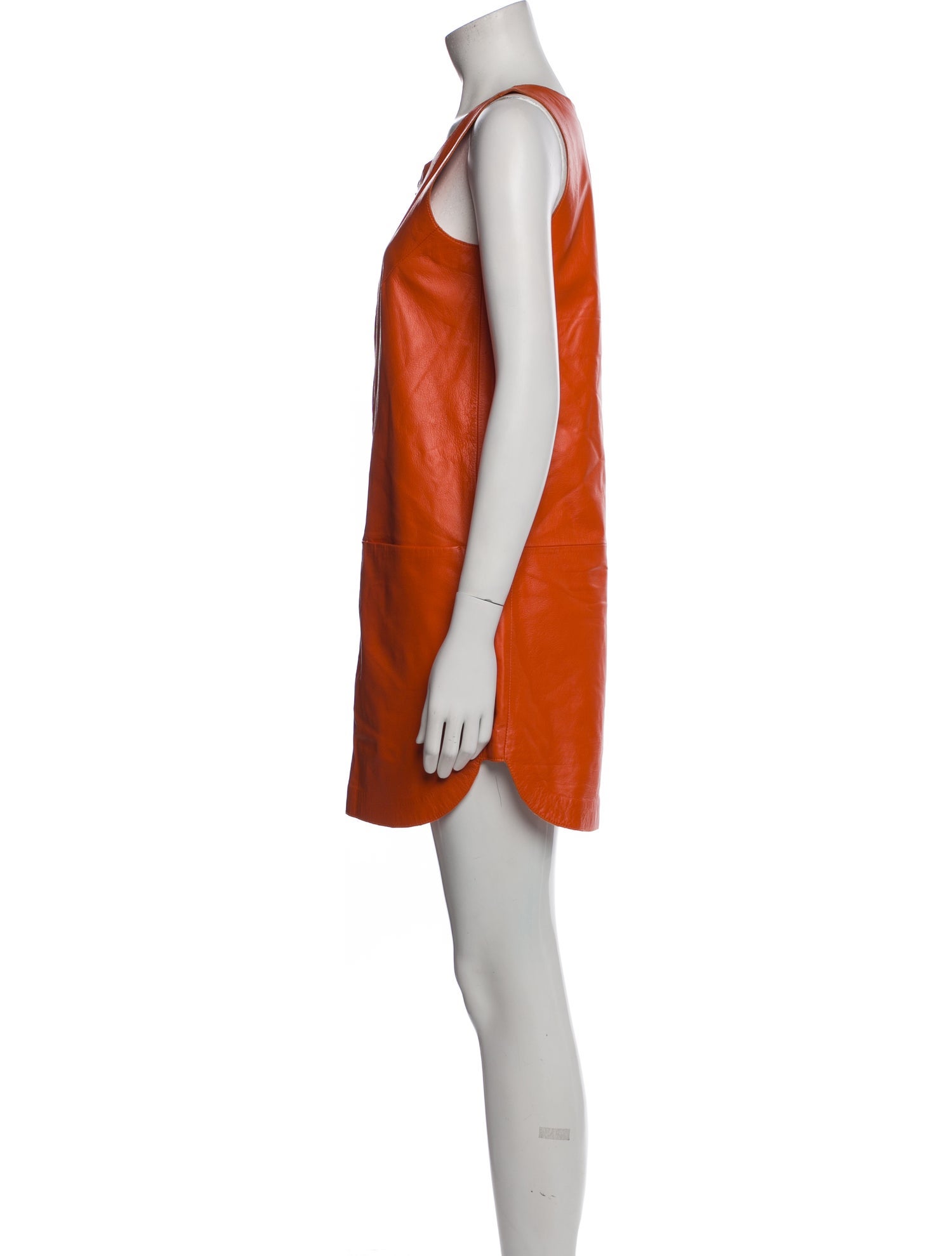 By Malene Birger Leather Mini Dress