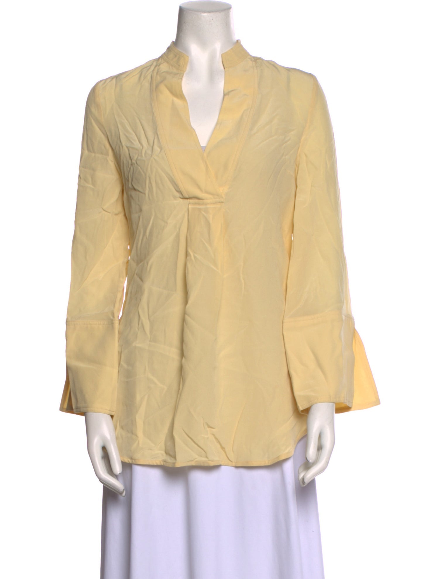 By Malene Birger Silk V-Neck Blouse
