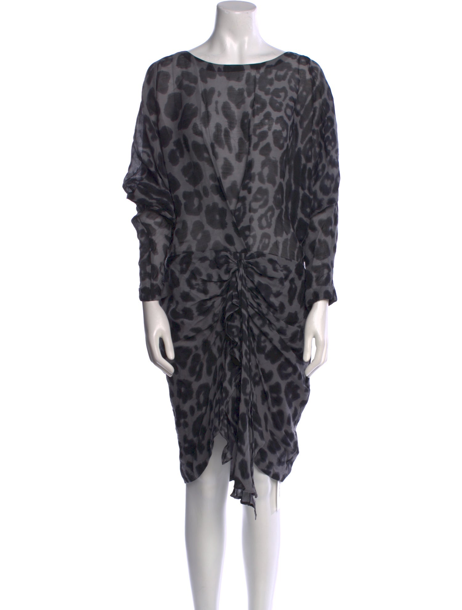 By Malene Birger Animal Print Knee-Length Dress