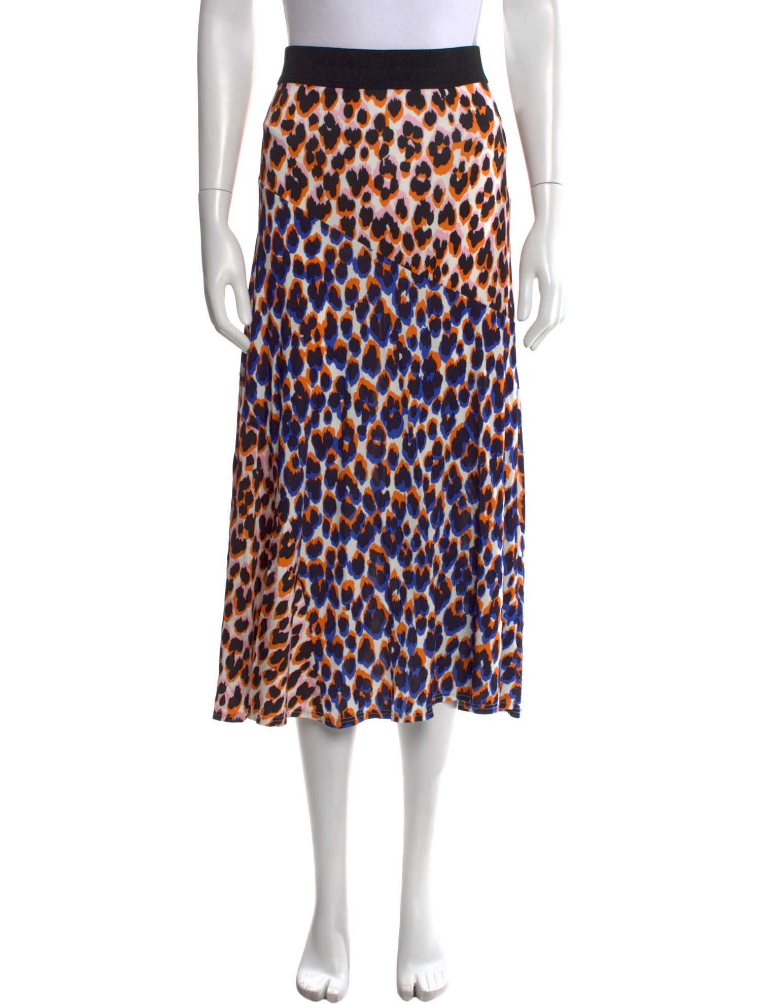 By Malene Birger Animal Print Midi Length Skirt