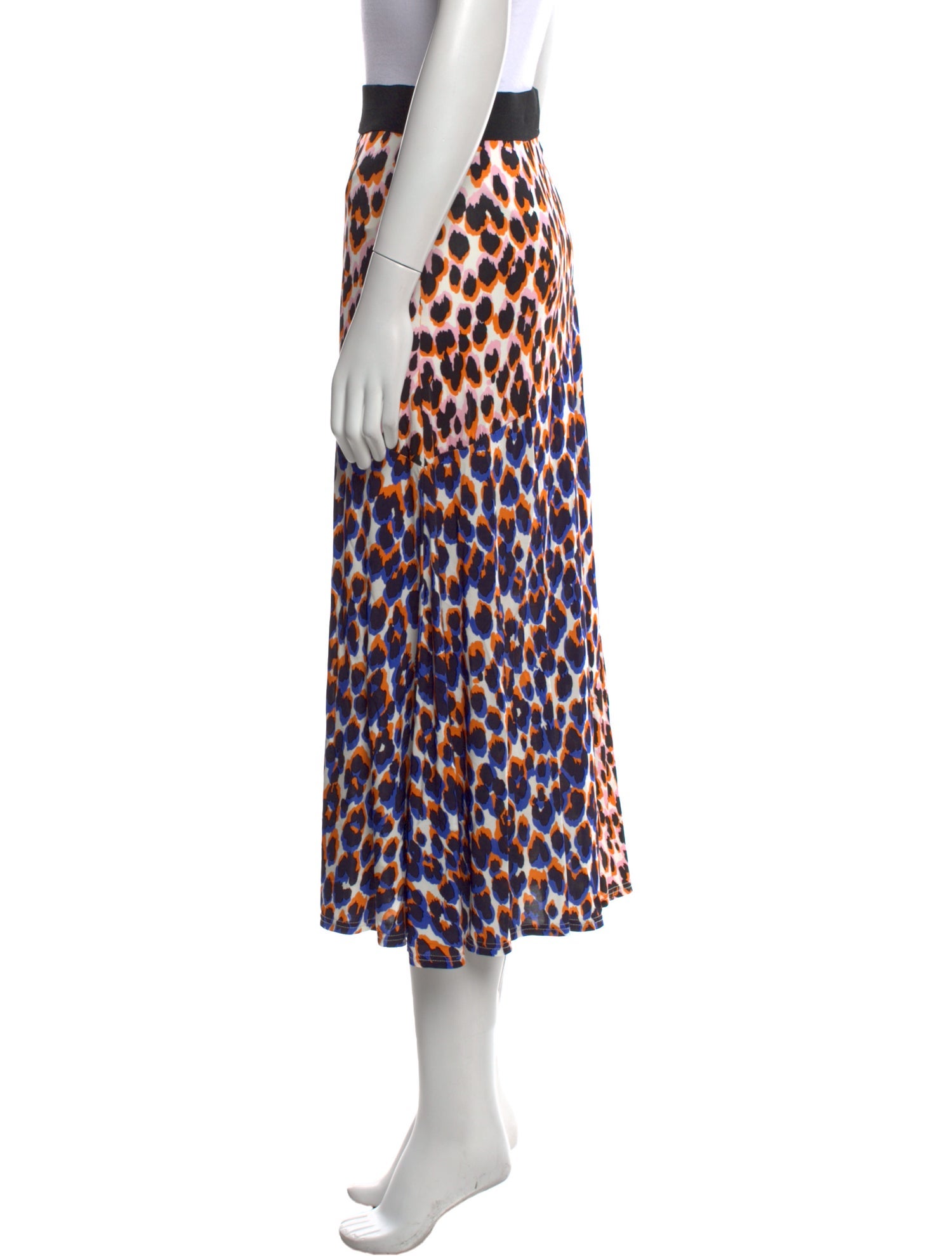 By Malene Birger Animal Print Midi Length Skirt