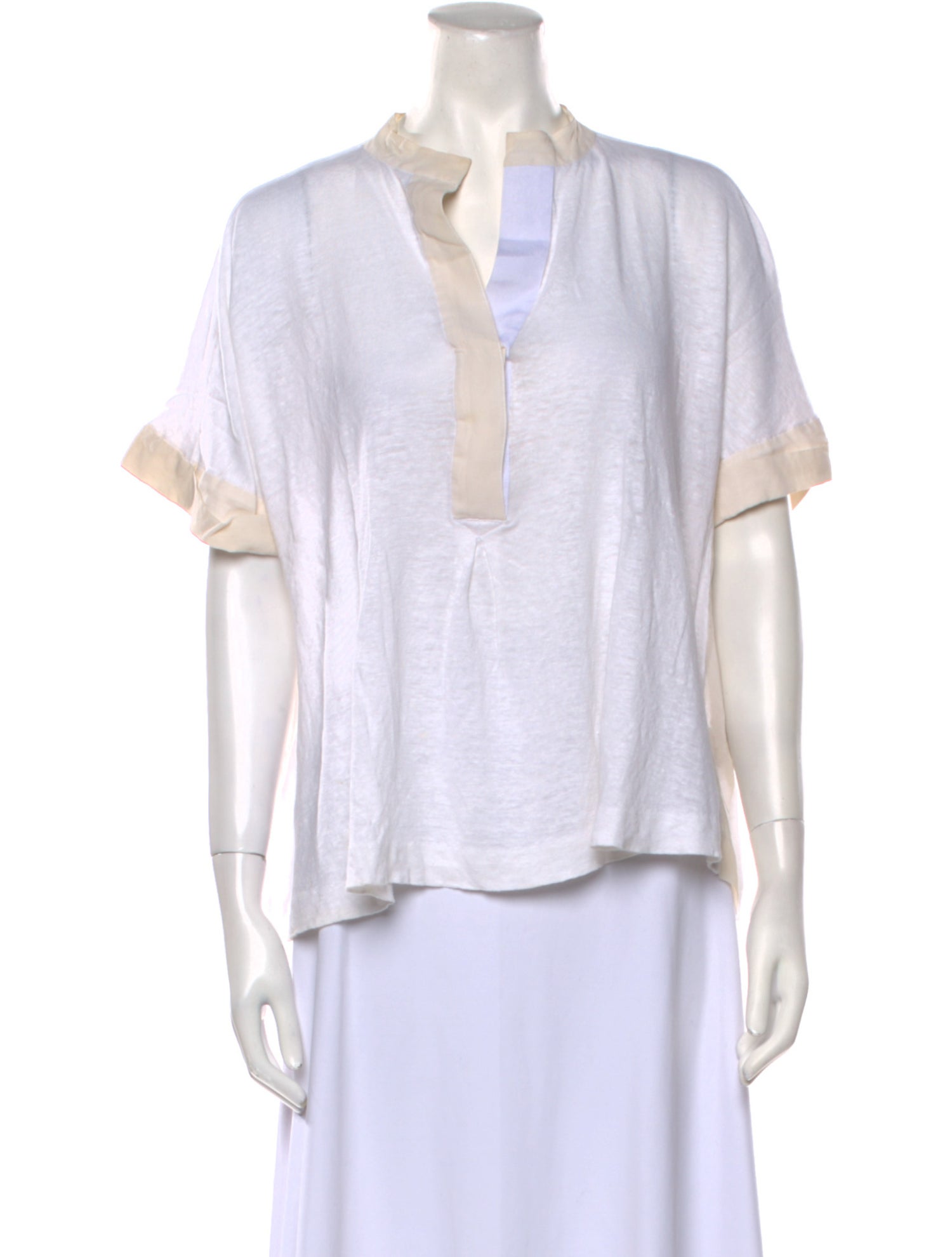 By Malene Birger Linen V-Neck Blouse