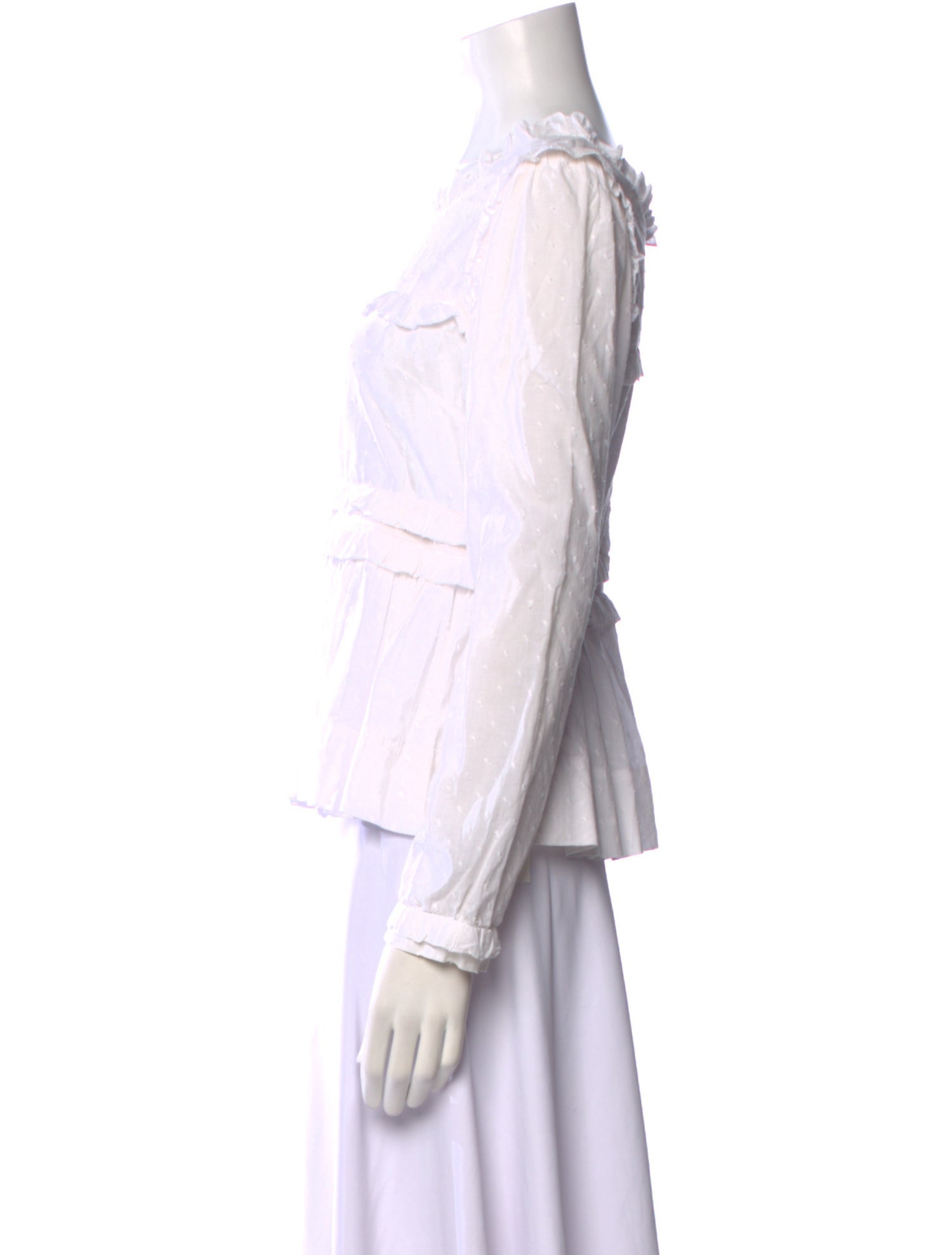 By Malene Birger Scoop Neck Long Sleeve Blouse