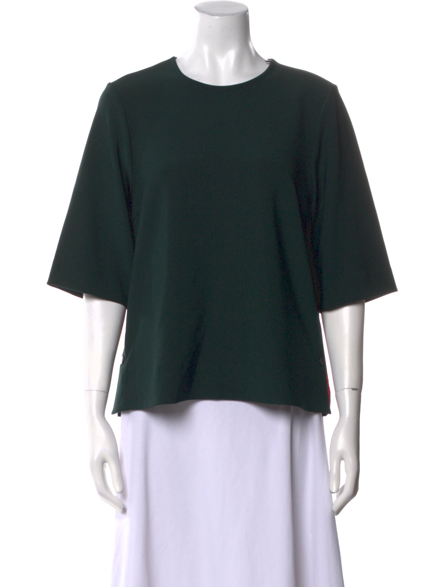 By Malene Birger Crew Neck Three-Quarter Sleeve T-Shirt