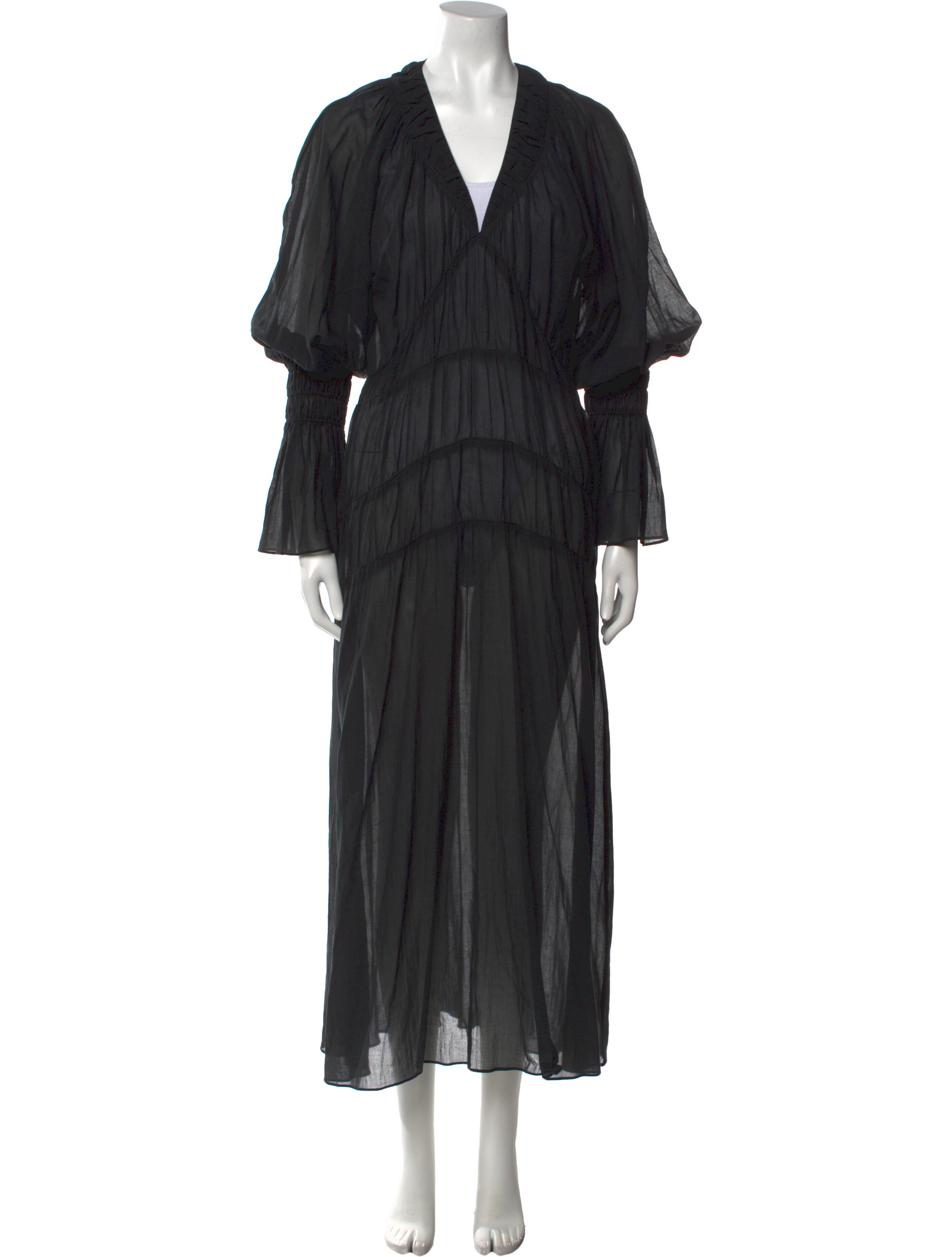 By Malene Birger V-Neck Midi Length Dress