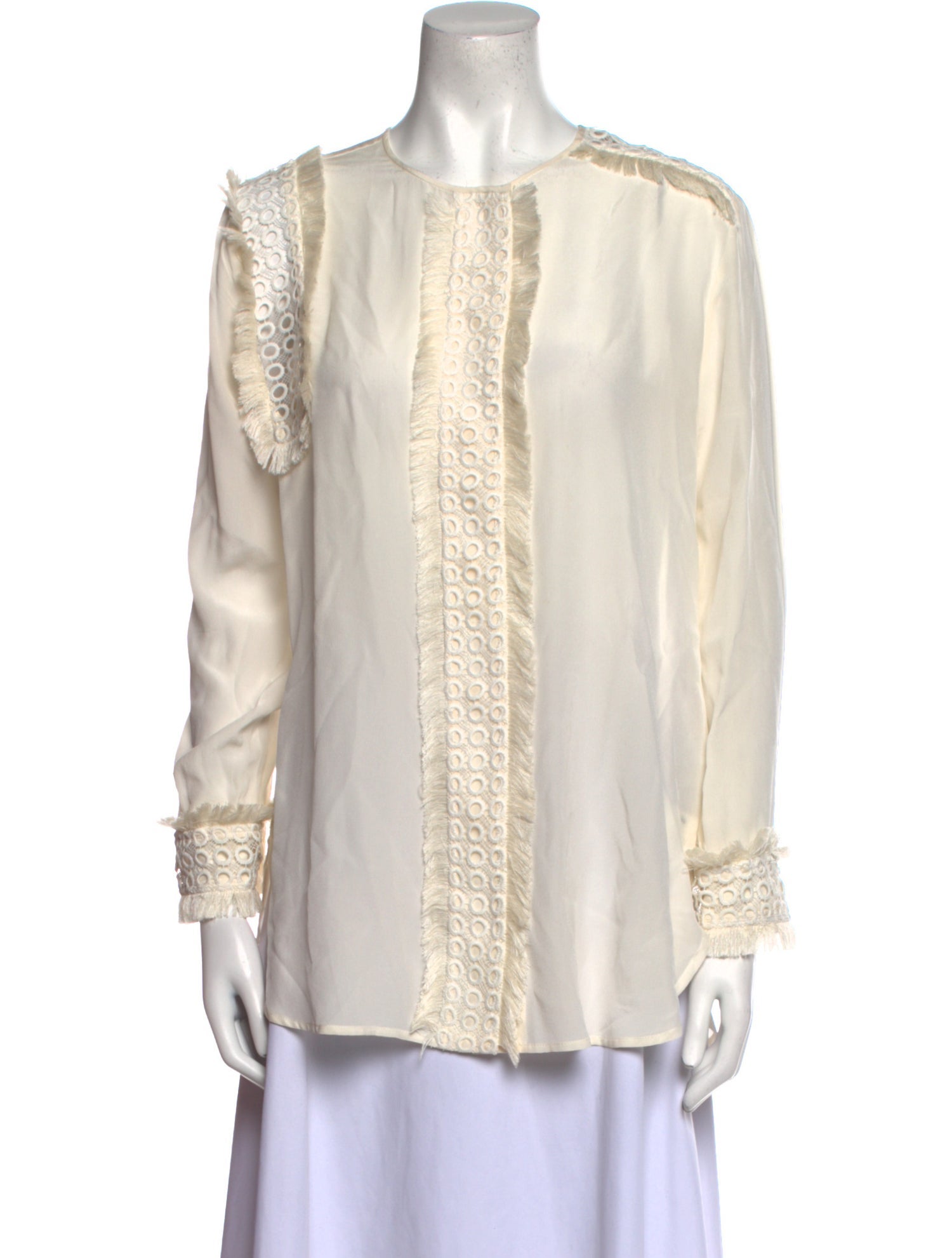 By Malene Birger Silk Crew Neck Blouse