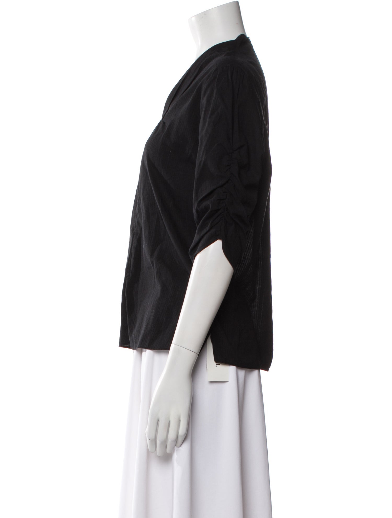 By Malene Birger V-Neck Three-Quarter Sleeve Top